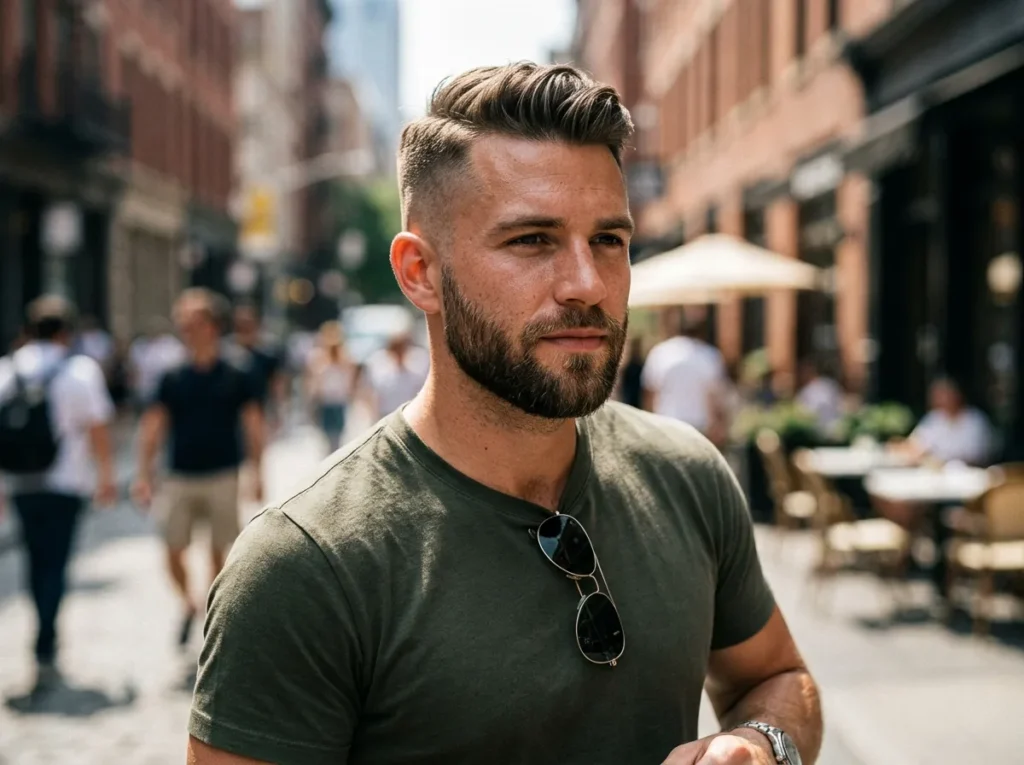 Undercut with Short Beard