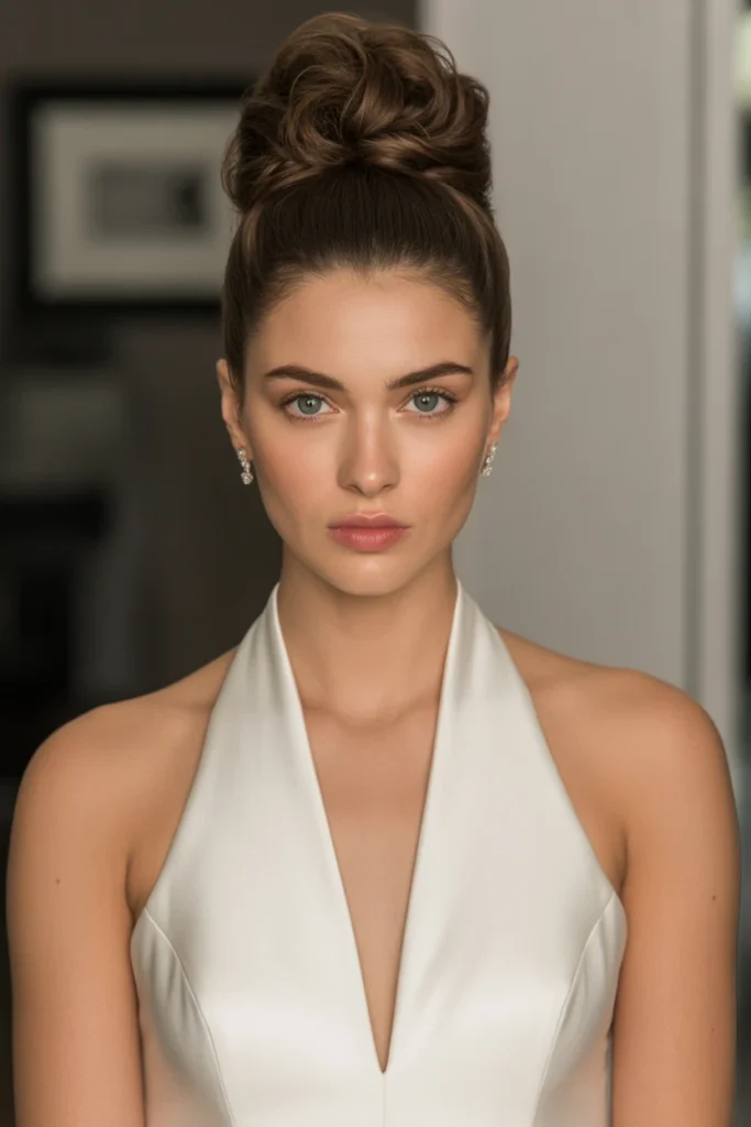 Voluminous Crown Bun