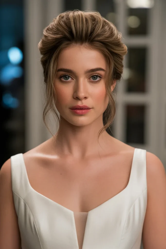 Voluminous Crown Updo