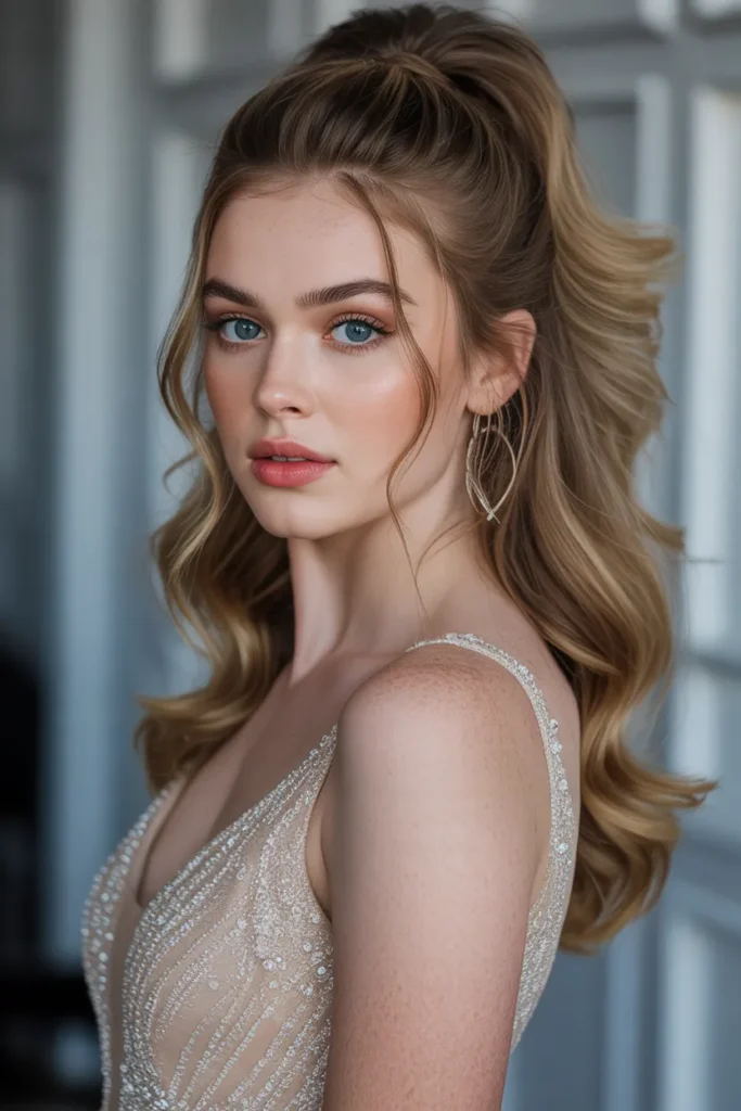 Voluminous Half-Up Pony