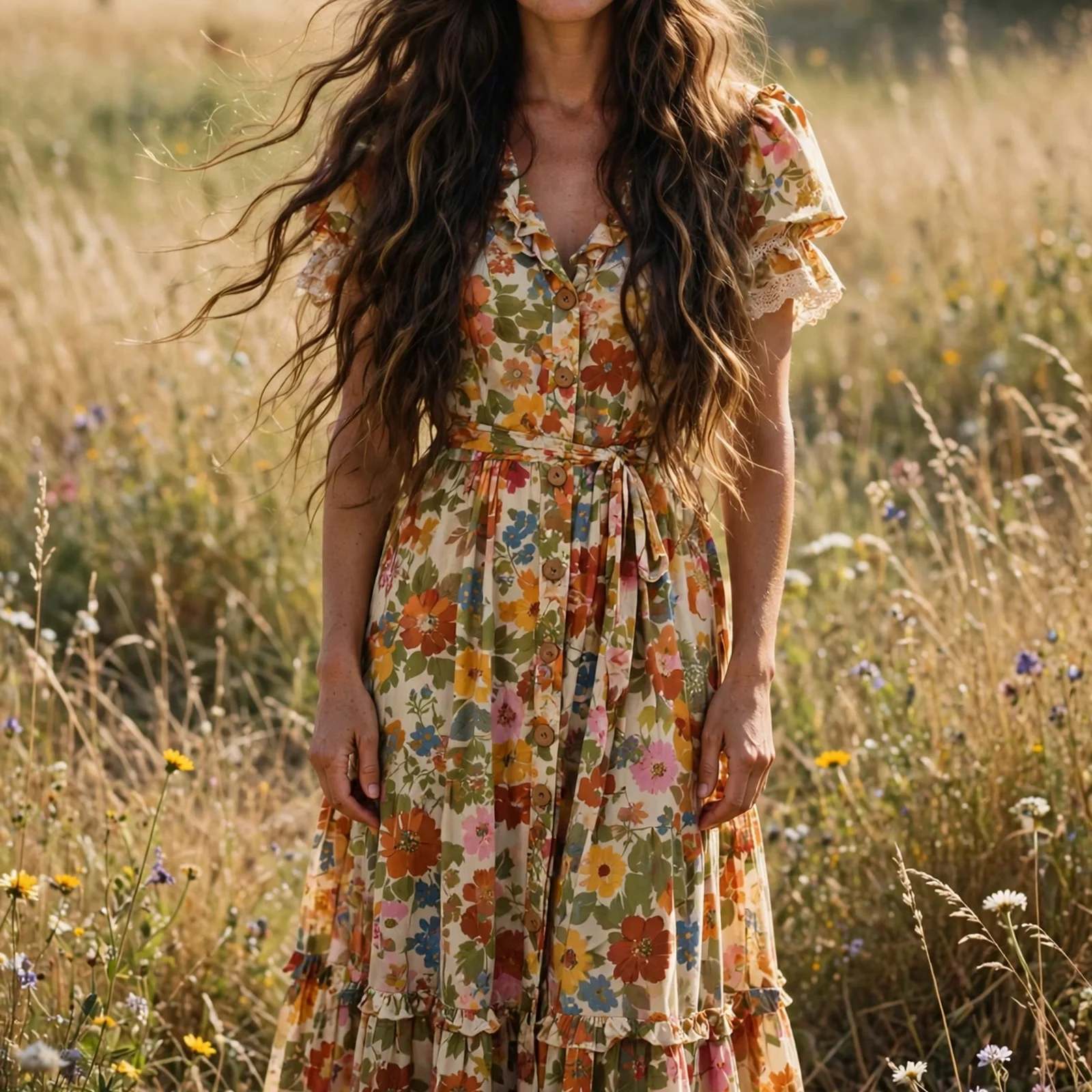 20 Iconic 70s Hairstyles for Women Making a Stylish Comeback in 2026: Long Bohemian Waves