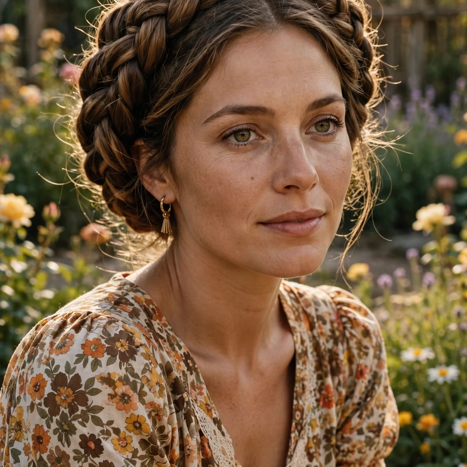 20 Iconic 70s Hairstyles for Women Making a Stylish Comeback in 2026: Braided Crown