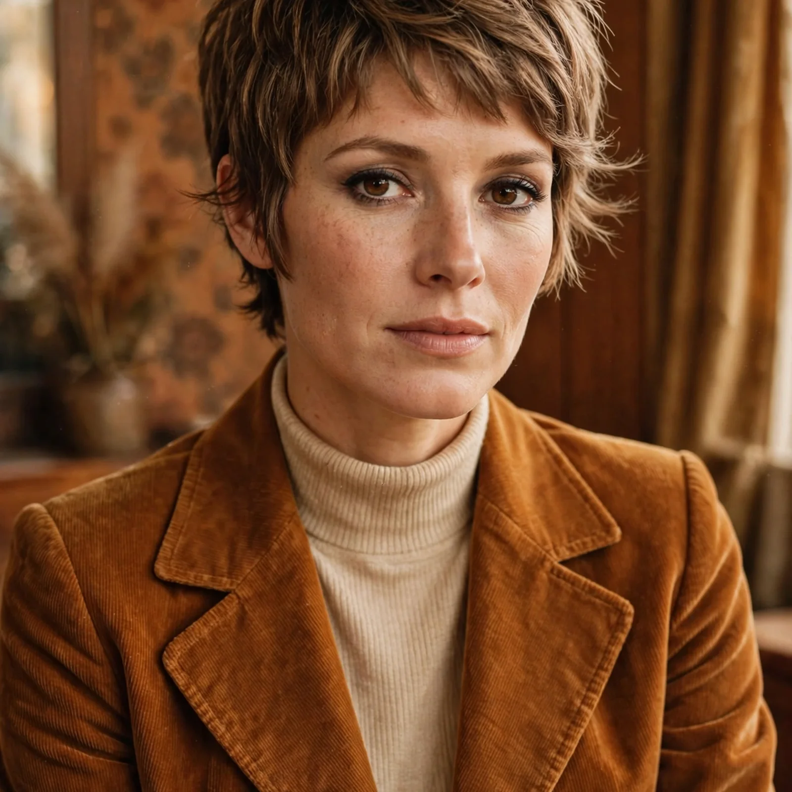 20 Iconic 70s Hairstyles for Women Making a Stylish Comeback in 2026: Textured Pixie Cut