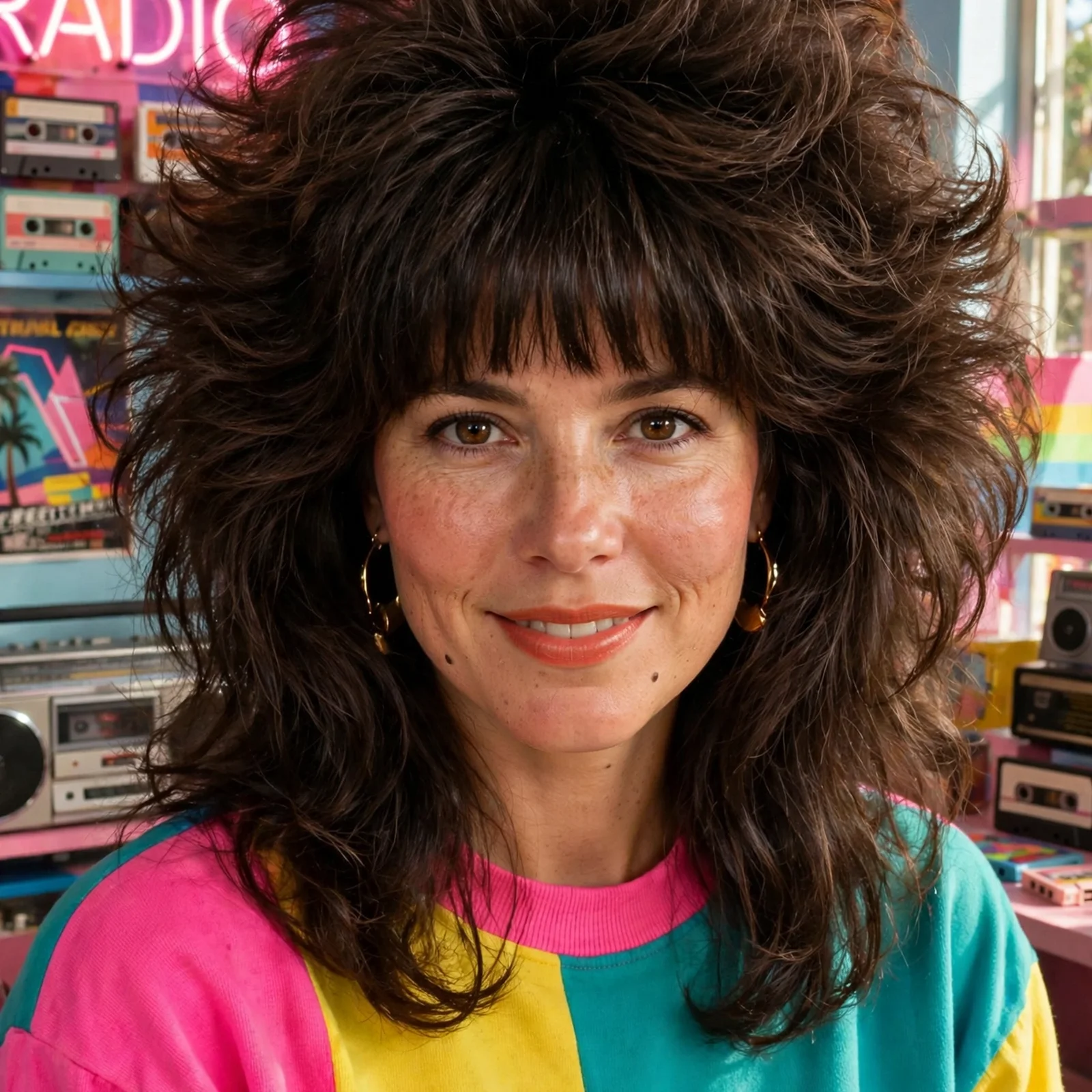 20 Bold 80s Hairstyles for Women That Are Back in Style for 2026: Blunt Bangs with Volume
