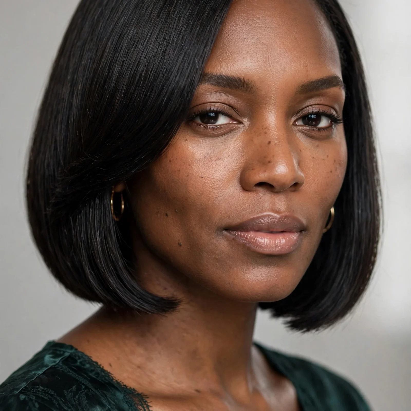 20 Anti-Frizz Hairstyles for Women That Stay Smooth in Humid Weather All Day: Silk Press Bob