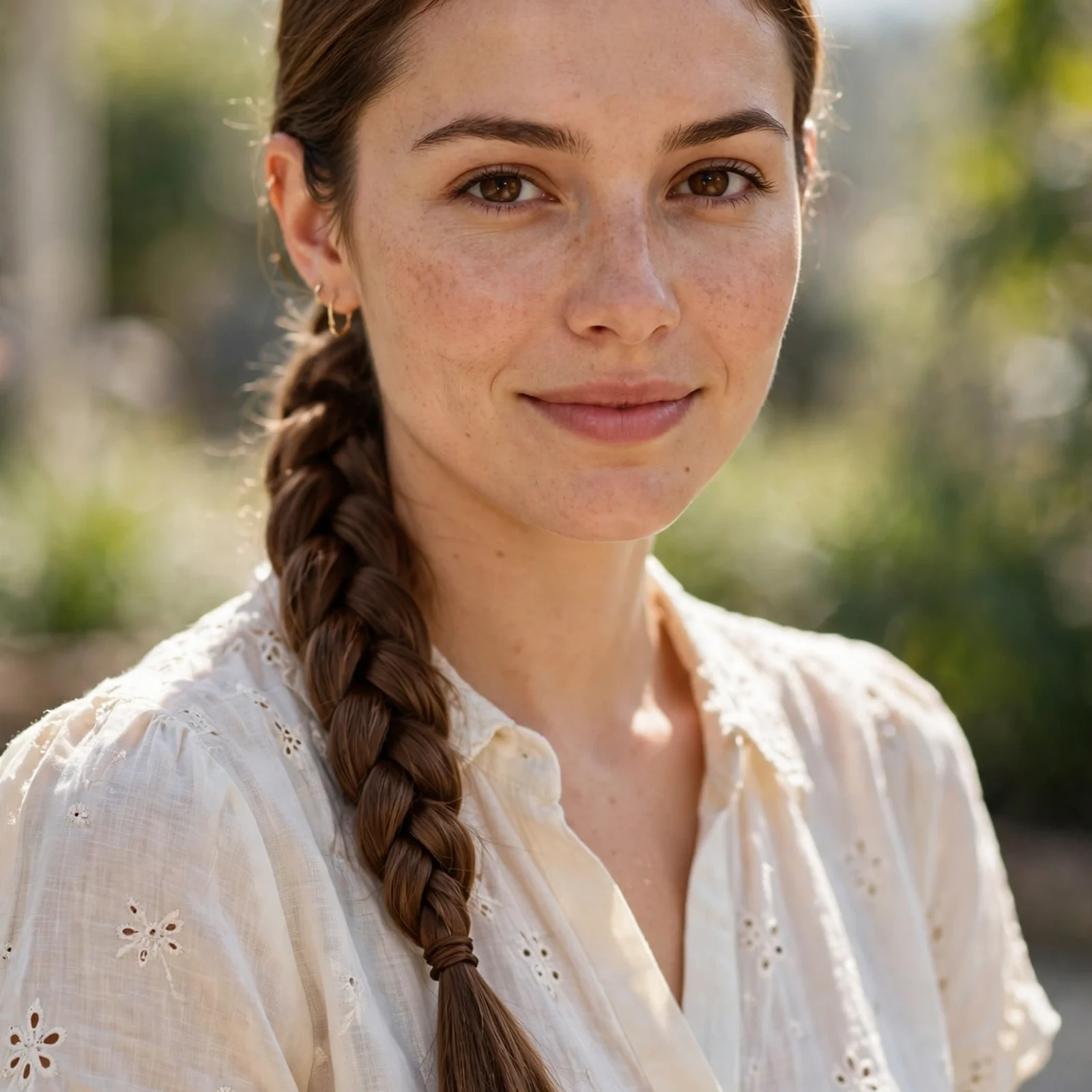 20 Anti-Frizz Hairstyles for Women That Stay Smooth in Humid Weather All Day: Braided Low Ponytail