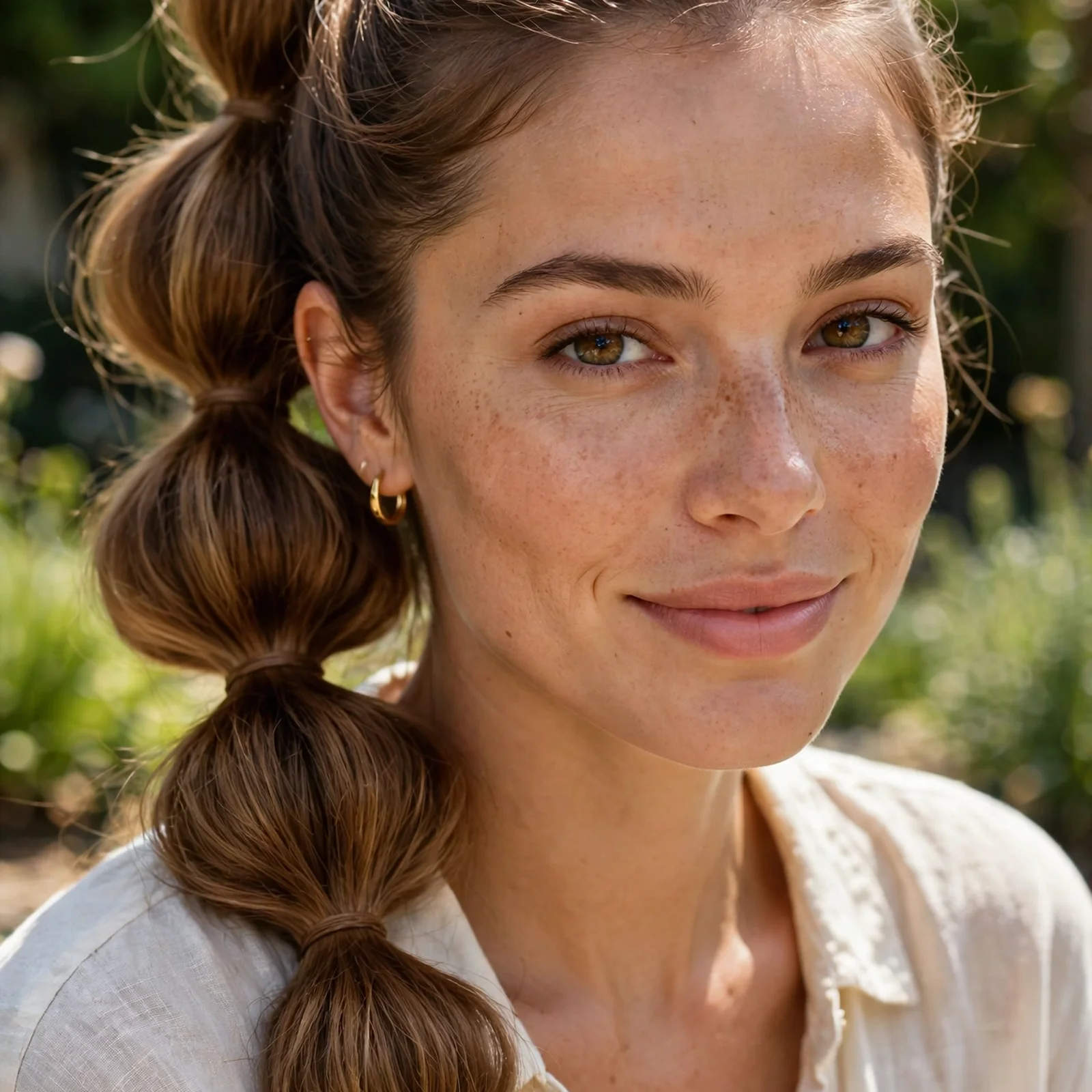 20 Anti-Frizz Hairstyles for Women That Stay Smooth in Humid Weather All Day: Bubble Ponytail