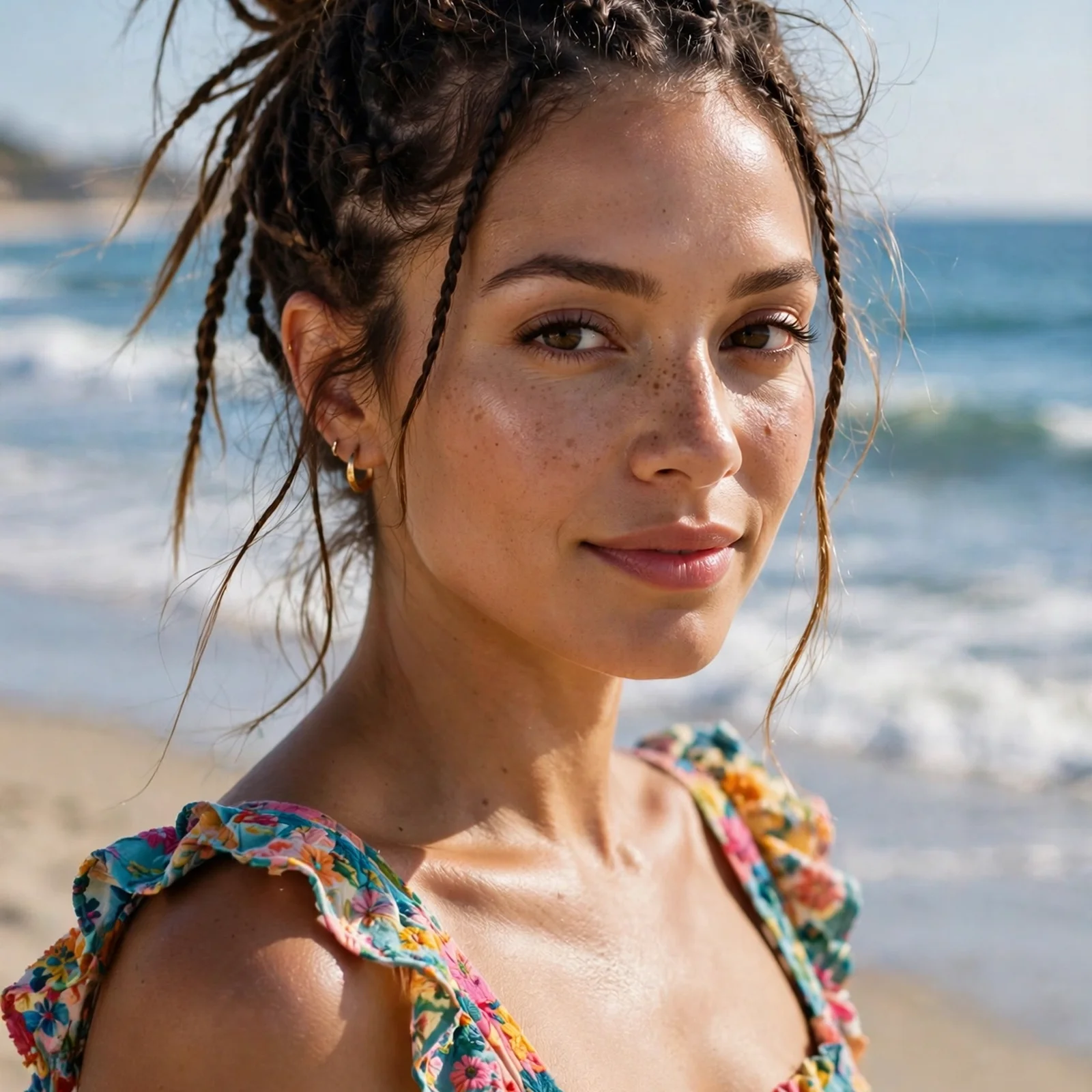 25 Beach Hairstyles for Women That Stay Neat in Wind & Humidity: Messy Protective Beach Bun