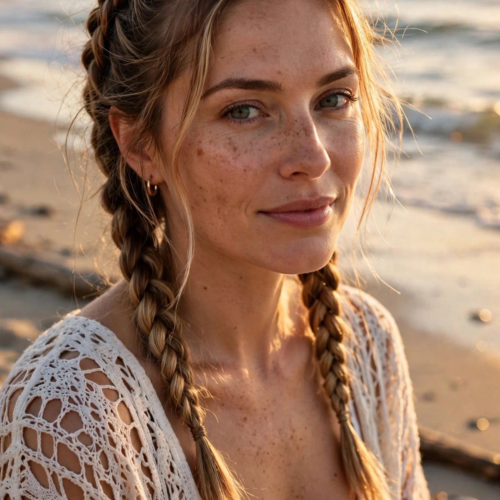 25 Beach Hairstyles for Women That Stay Neat in Wind & Humidity: Beachy Boxer Braids