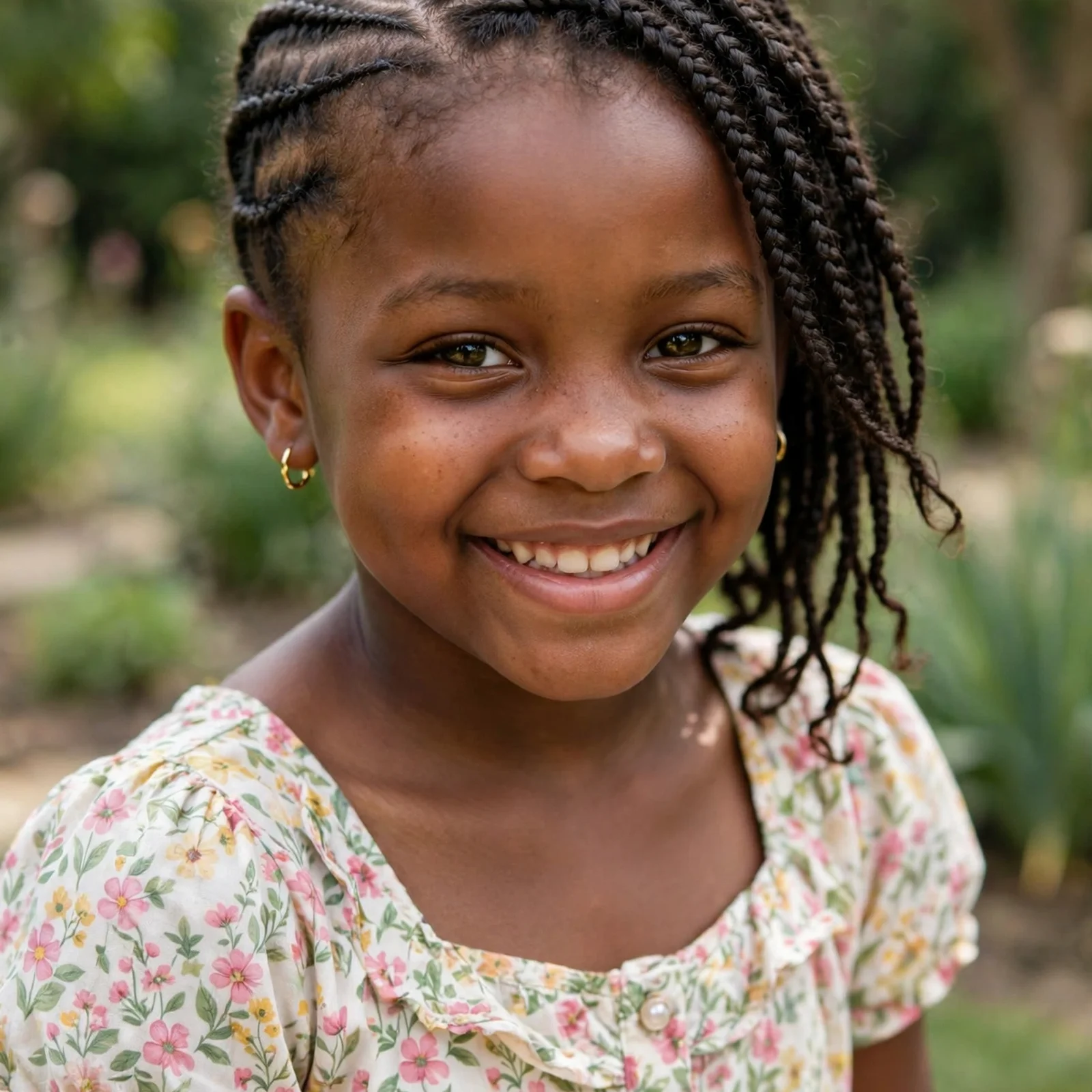 20 Adorable Black Kids Braids Hairstyles for Little Girls In 2026: Side-Swept Cornrows