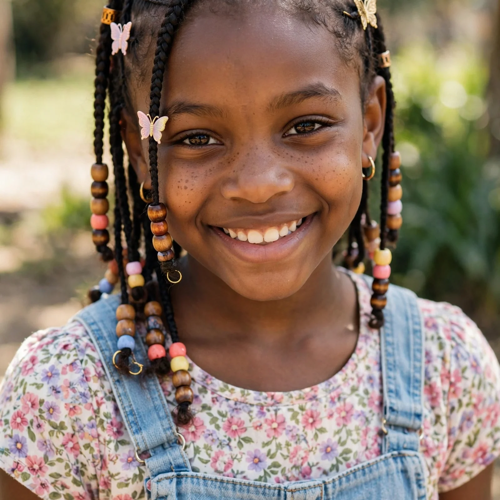 20 Adorable Black Kids Braids Hairstyles for Little Girls In 2026: Tribal Braids with Accessories