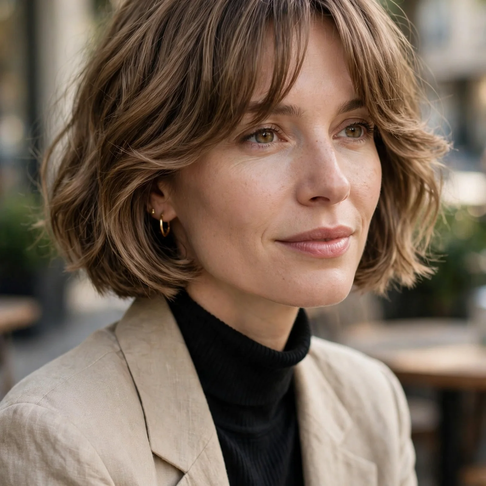 20 Modern Bob Hairstyles for Women That Are Chic & Timeless in 2026: Bob with Curtain Bangs