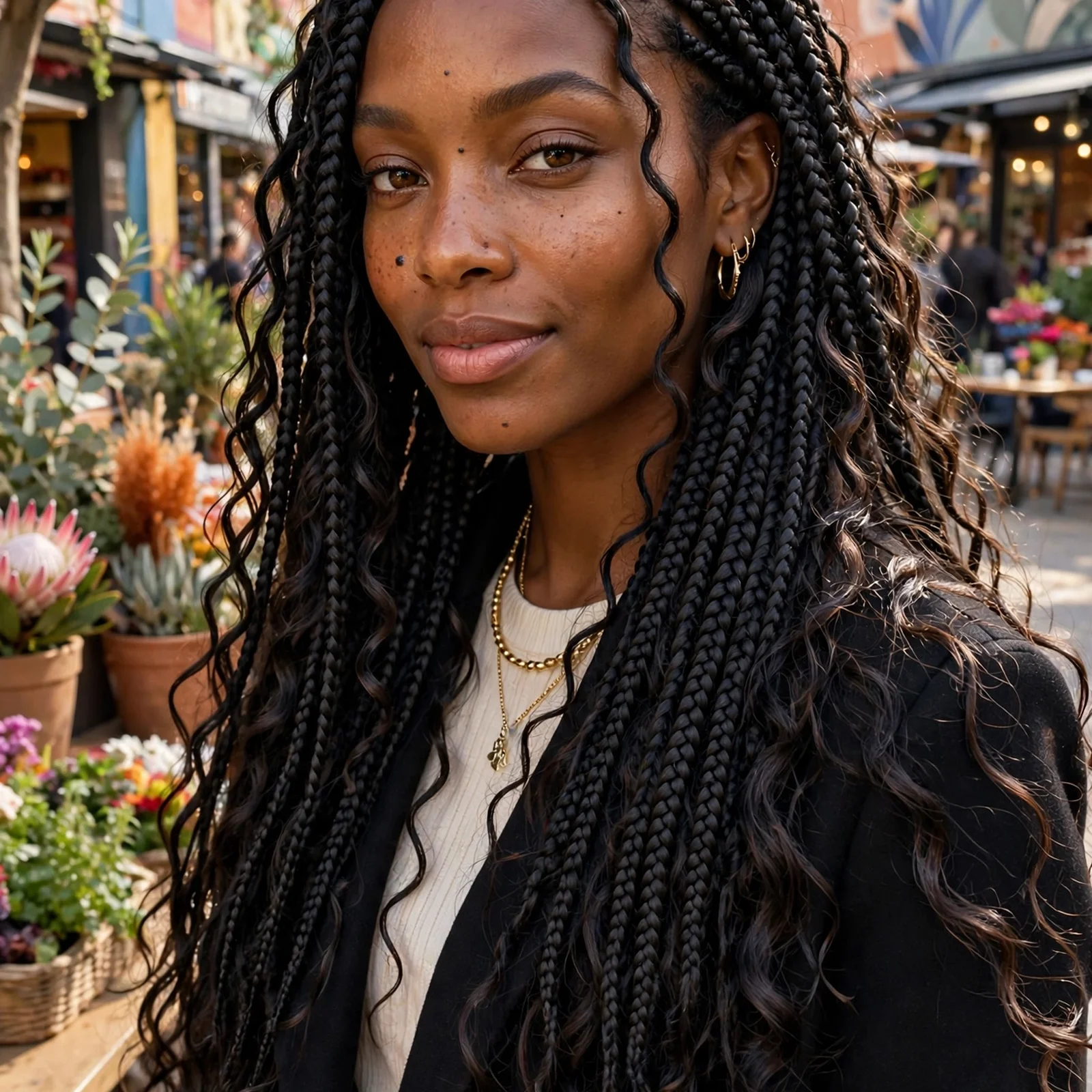 20 Stunning Box Braids Hairstyles for Women You'll Want to Try in 2026: Goddess Box Braids
