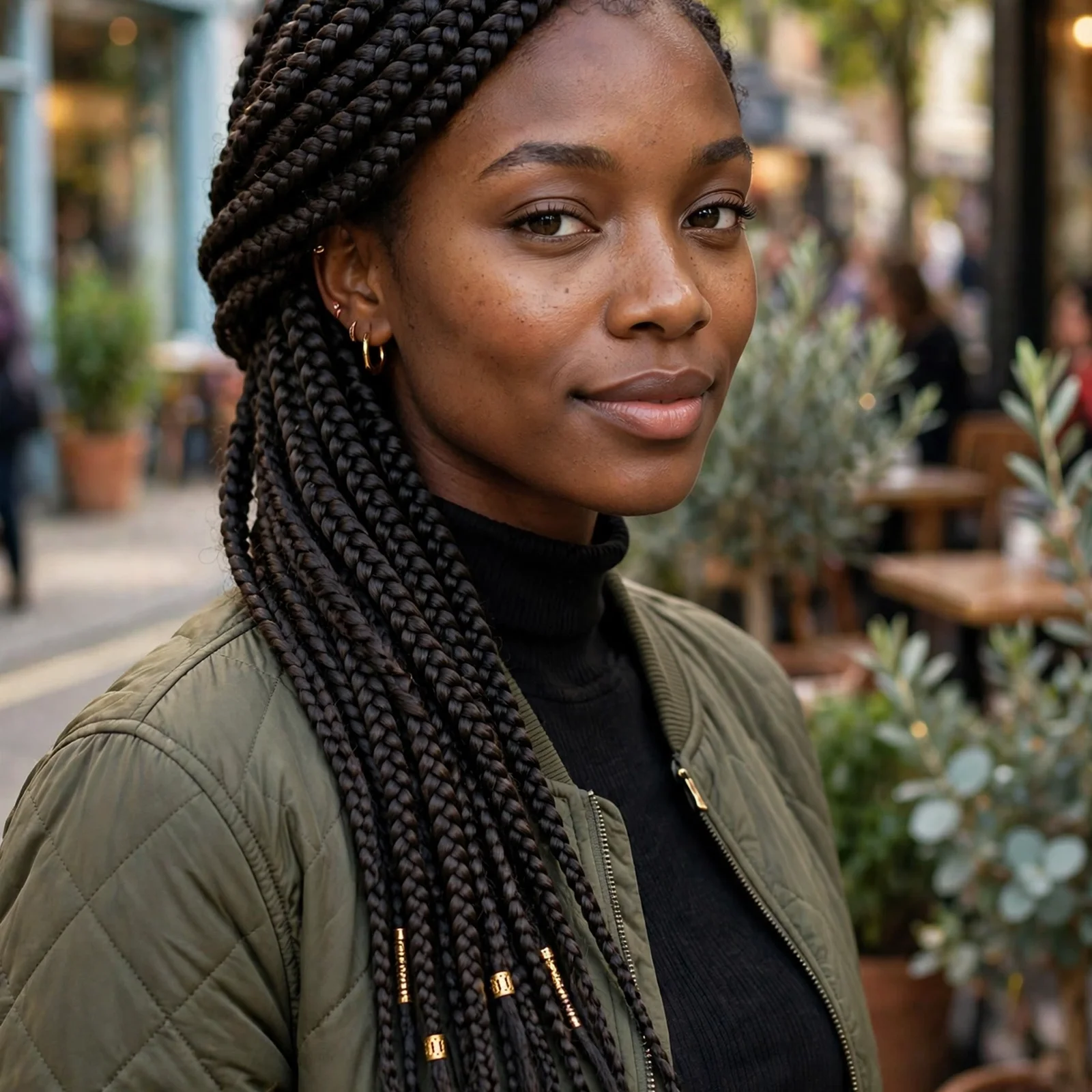 20 Stunning Box Braids Hairstyles for Women You'll Want to Try in 2026: Side-Swept Box Braids
