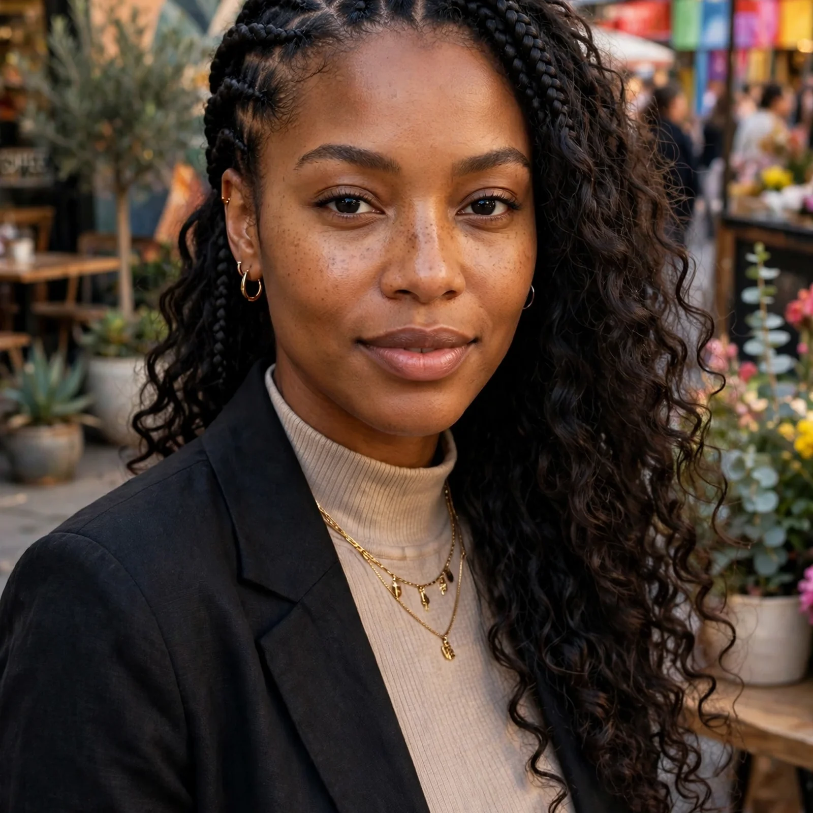 20 Stunning Box Braids Hairstyles for Women You'll Want to Try in 2026: Half-Braided, Half-Curly Style