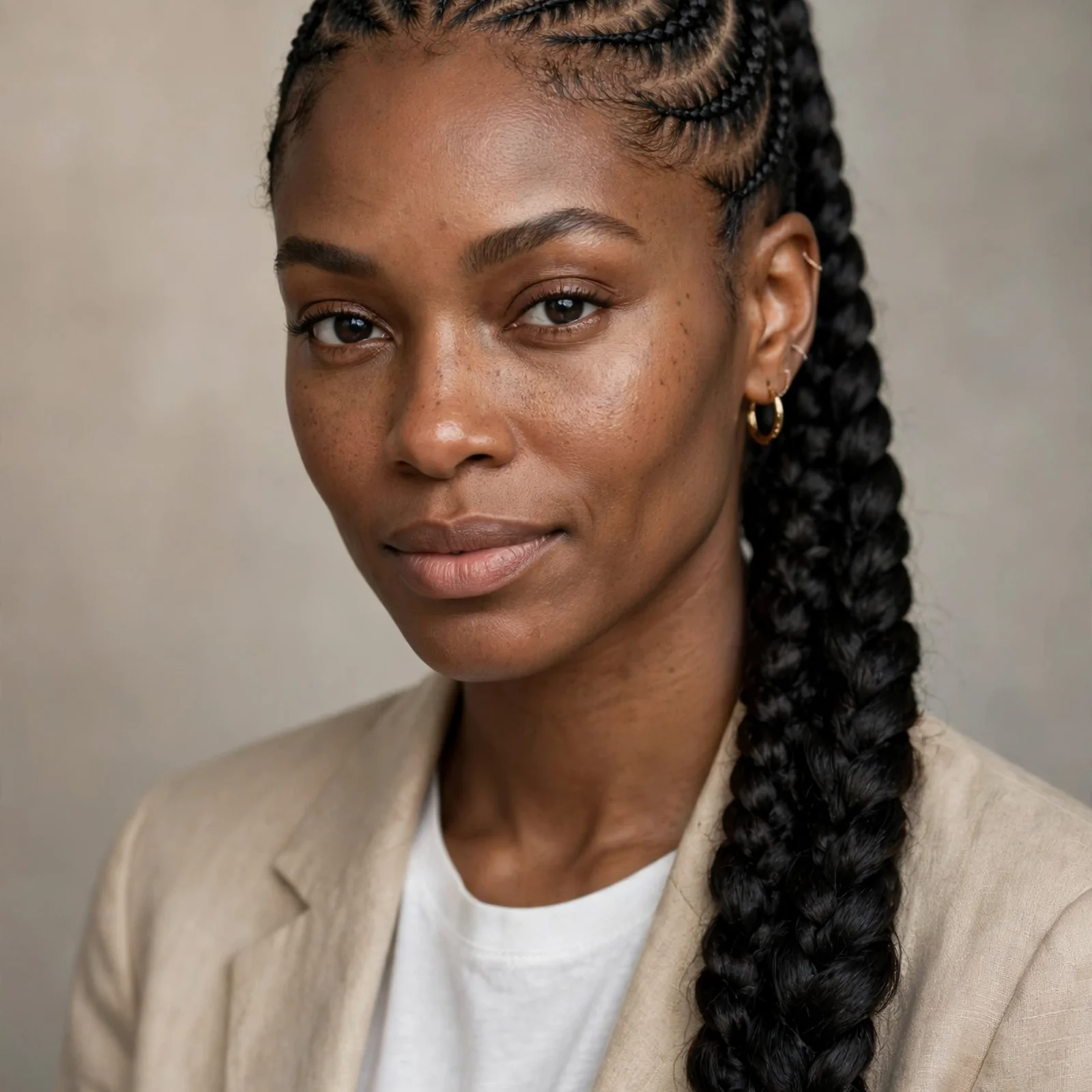 20 Gorgeous Cornrow Hairstyles for Black Women That Slay in 2026: Cornrows into a High Ponytail