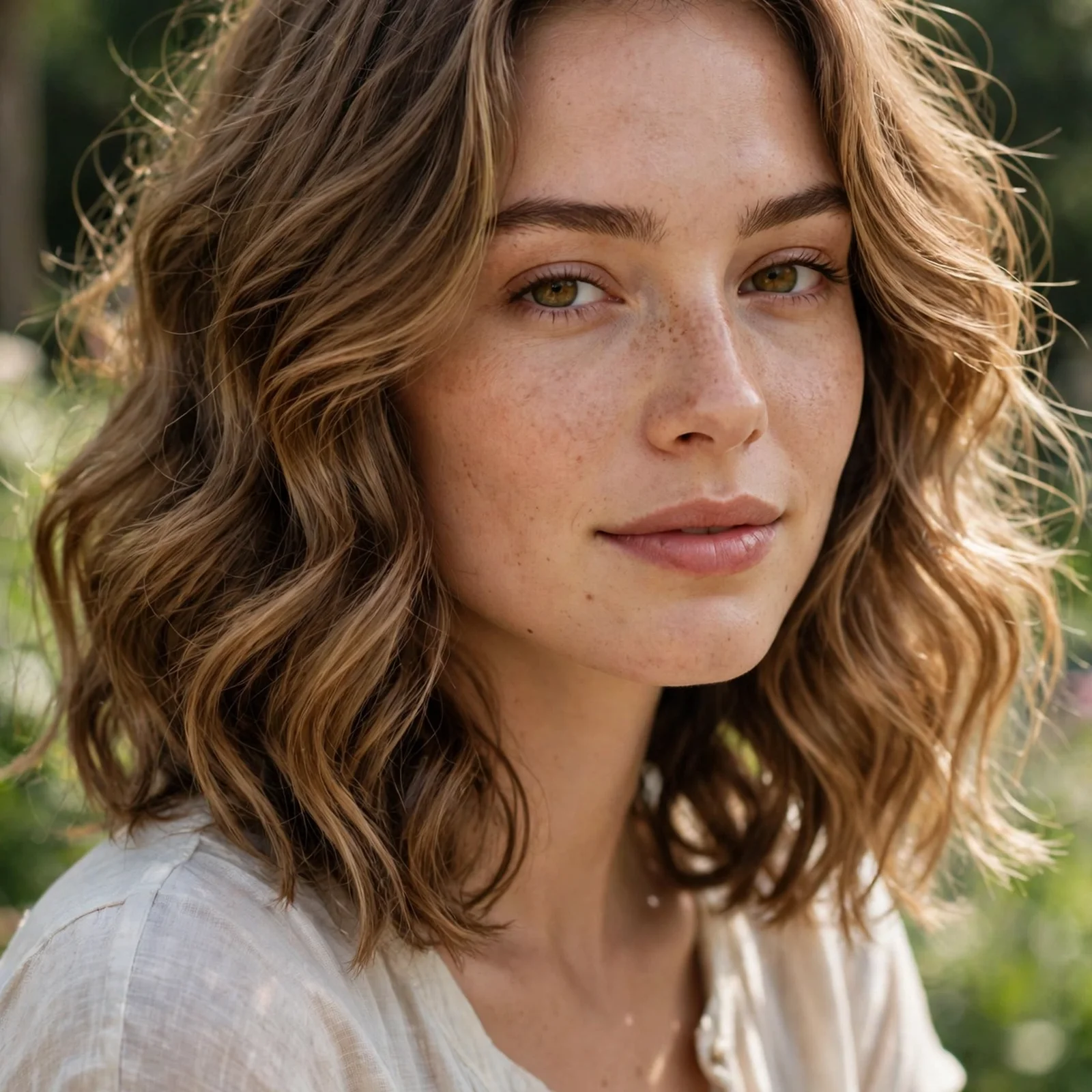 20 Defined Hairstyles for Wavy Hair Women That Stay Effortless in Summer: Shoulder-Length Defined Waves
