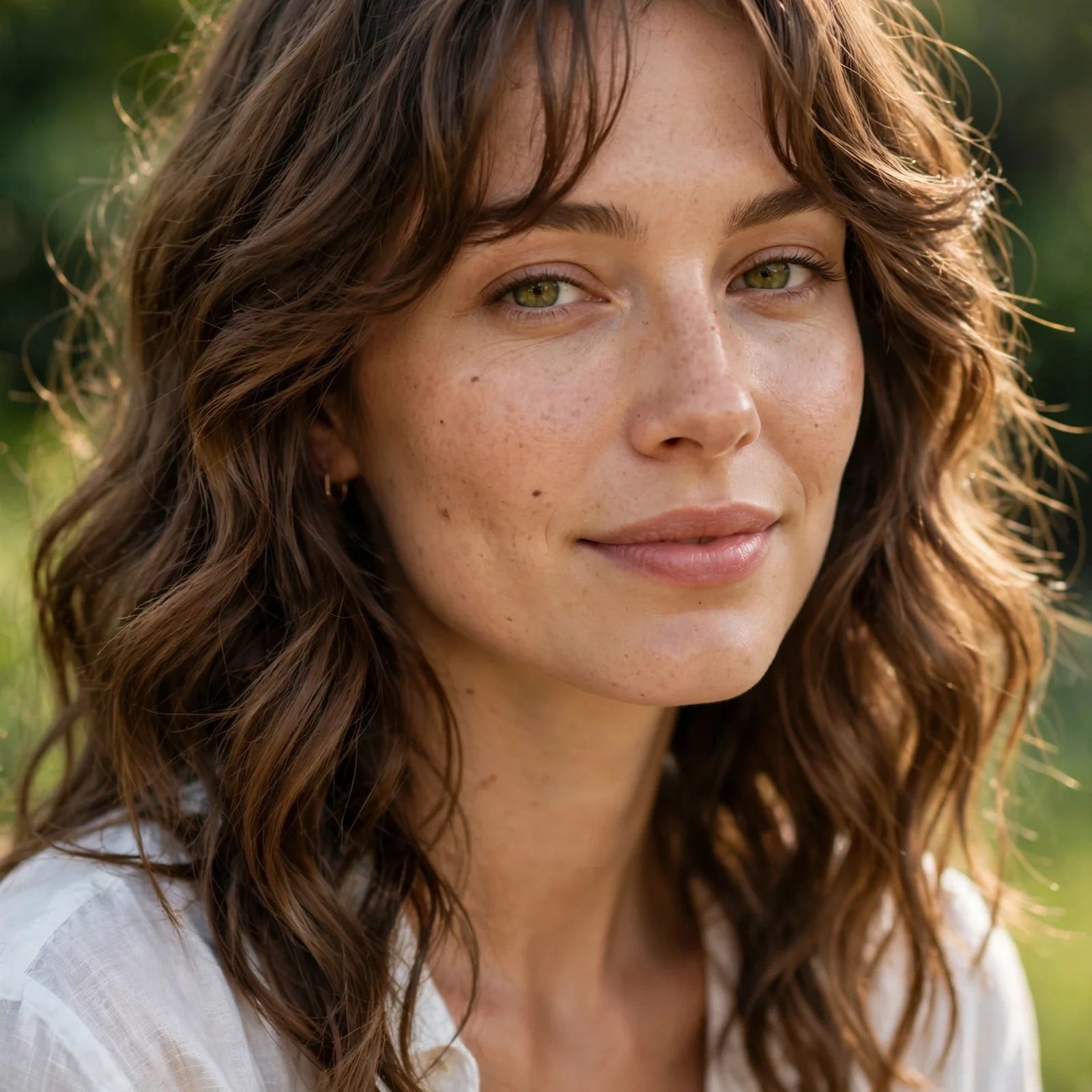 20 Defined Hairstyles for Wavy Hair Women That Stay Effortless in Summer: Defined Waves with Wispy Bangs