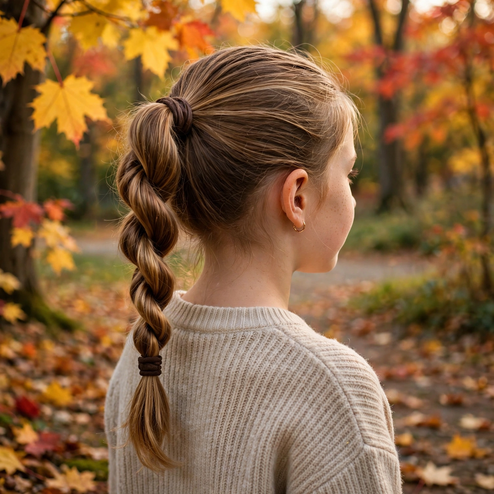 Twisted Rope Ponytail