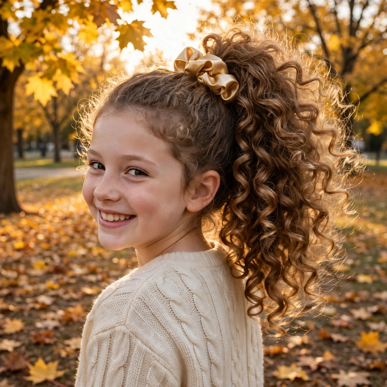 Hair-Wrapped High Ponytail