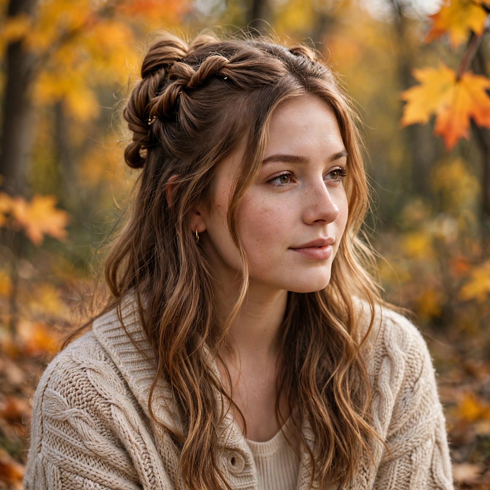 Half-Up Twisted Crown