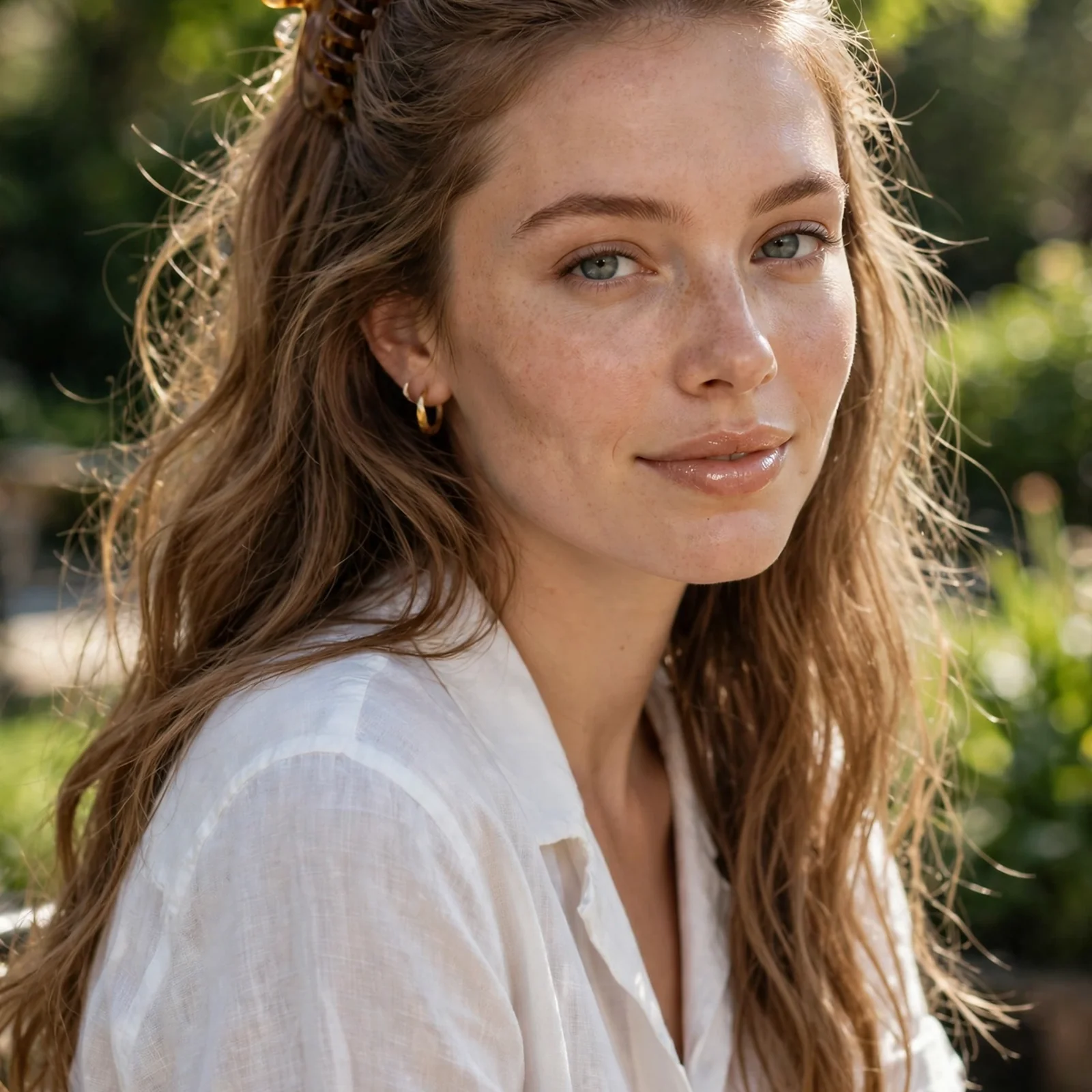 20 Effortless Summer Hairstyles for Women That Stay Intact in Heat: Half-Up Claw Clip Style