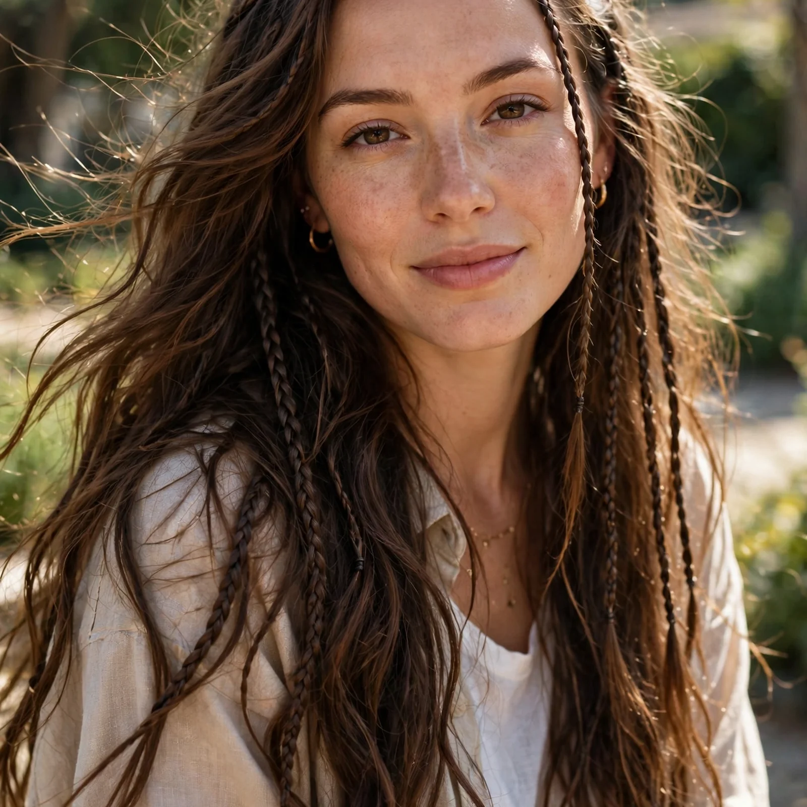 20 Effortless Summer Hairstyles for Women That Stay Intact in Heat: Mini Braids with Loose Hair