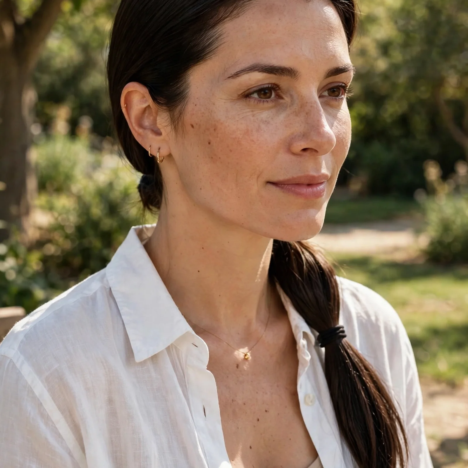 20 Effortless Summer Hairstyles for Women That Stay Intact in Heat: Side-Part Low Ponytail