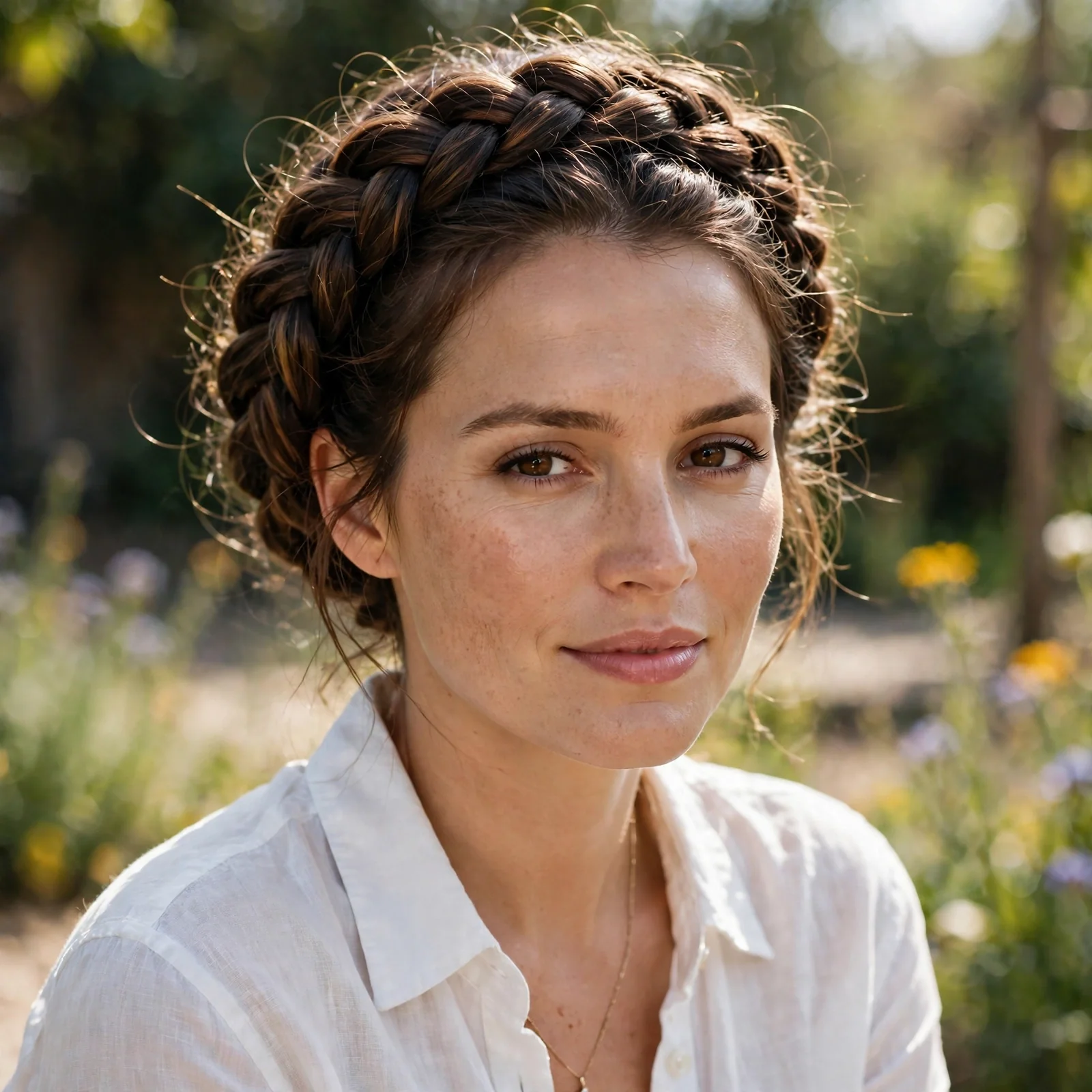 20 Effortless Summer Hairstyles for Women That Stay Intact in Heat: Braided Crown