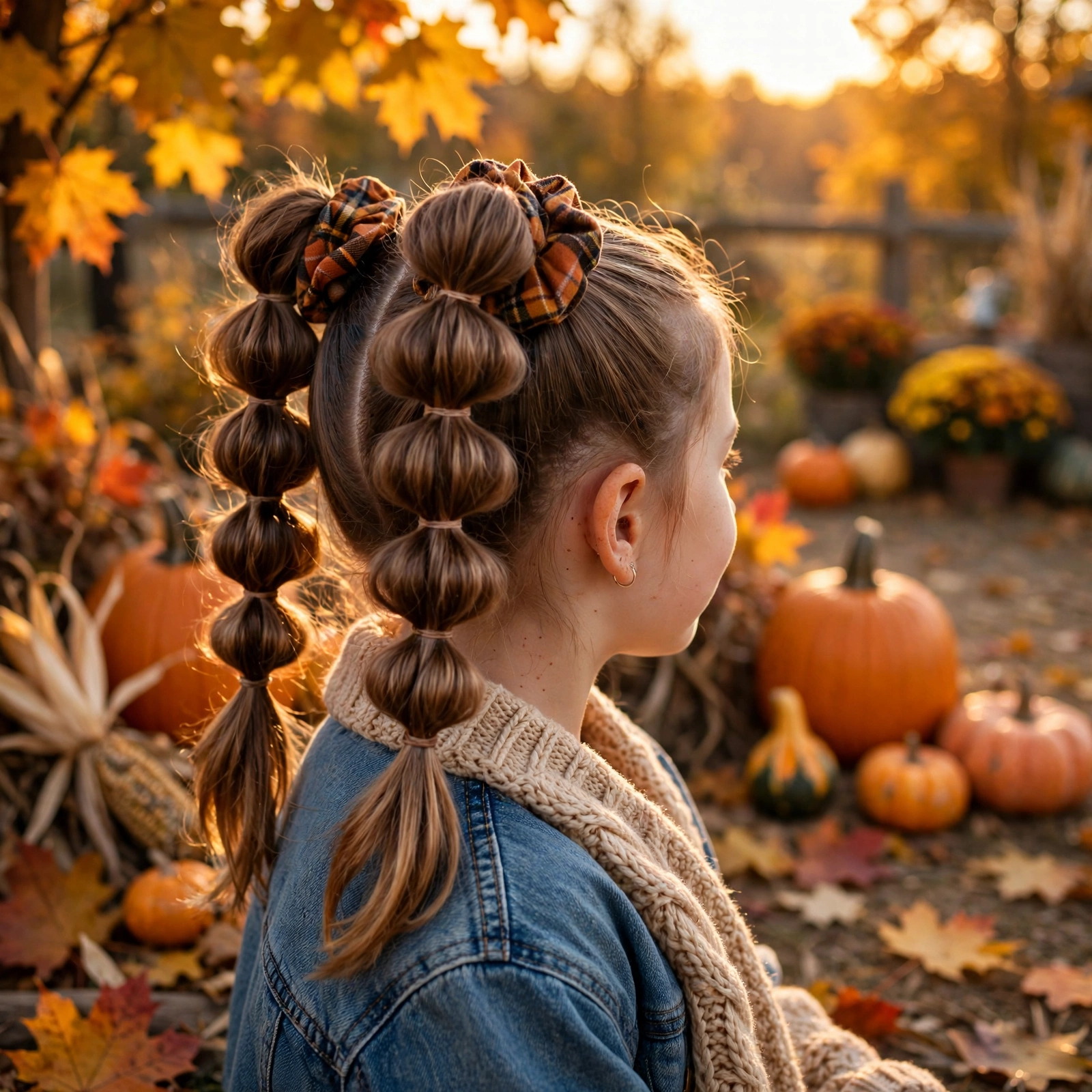 Bubble Braid Pigtails