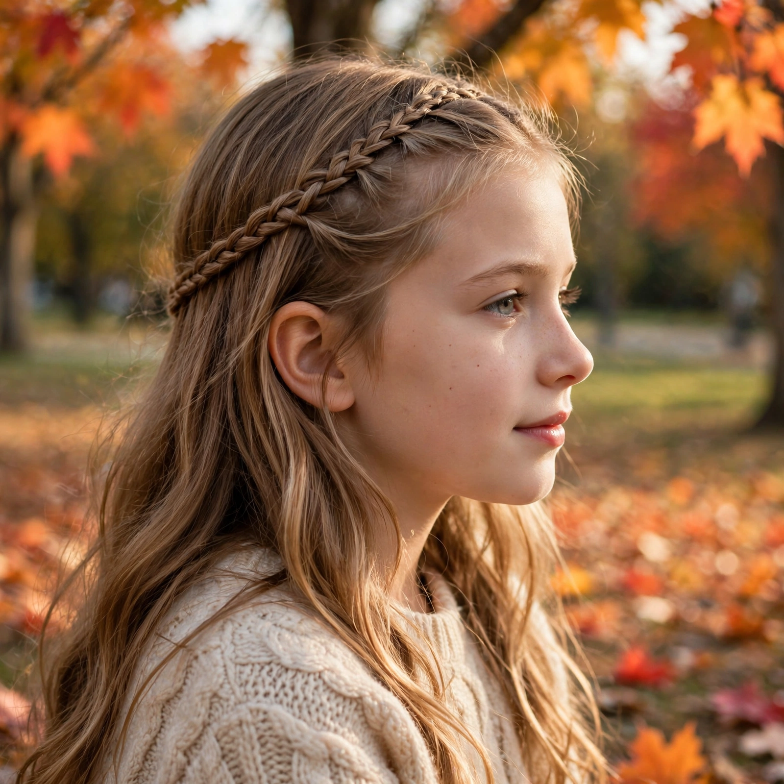 Classic French Braid Ponytail