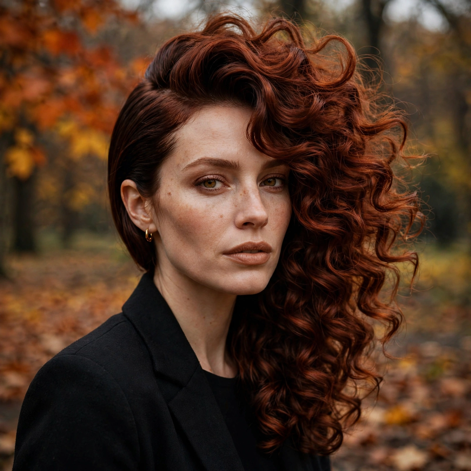 Side-Swept Curly Asymmetry