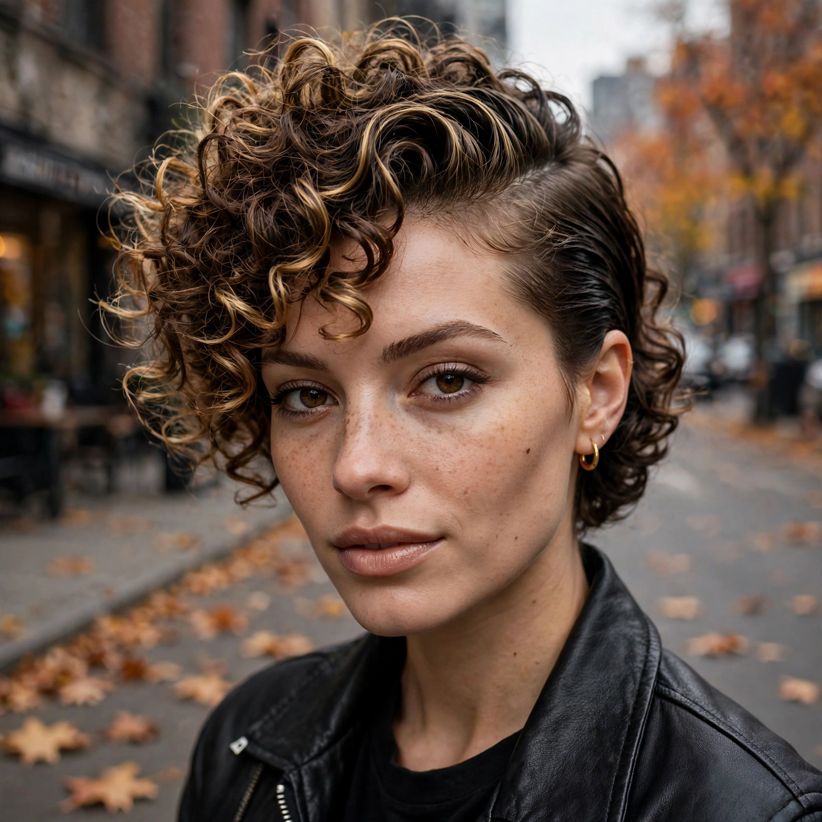 Curly Faux Hawk