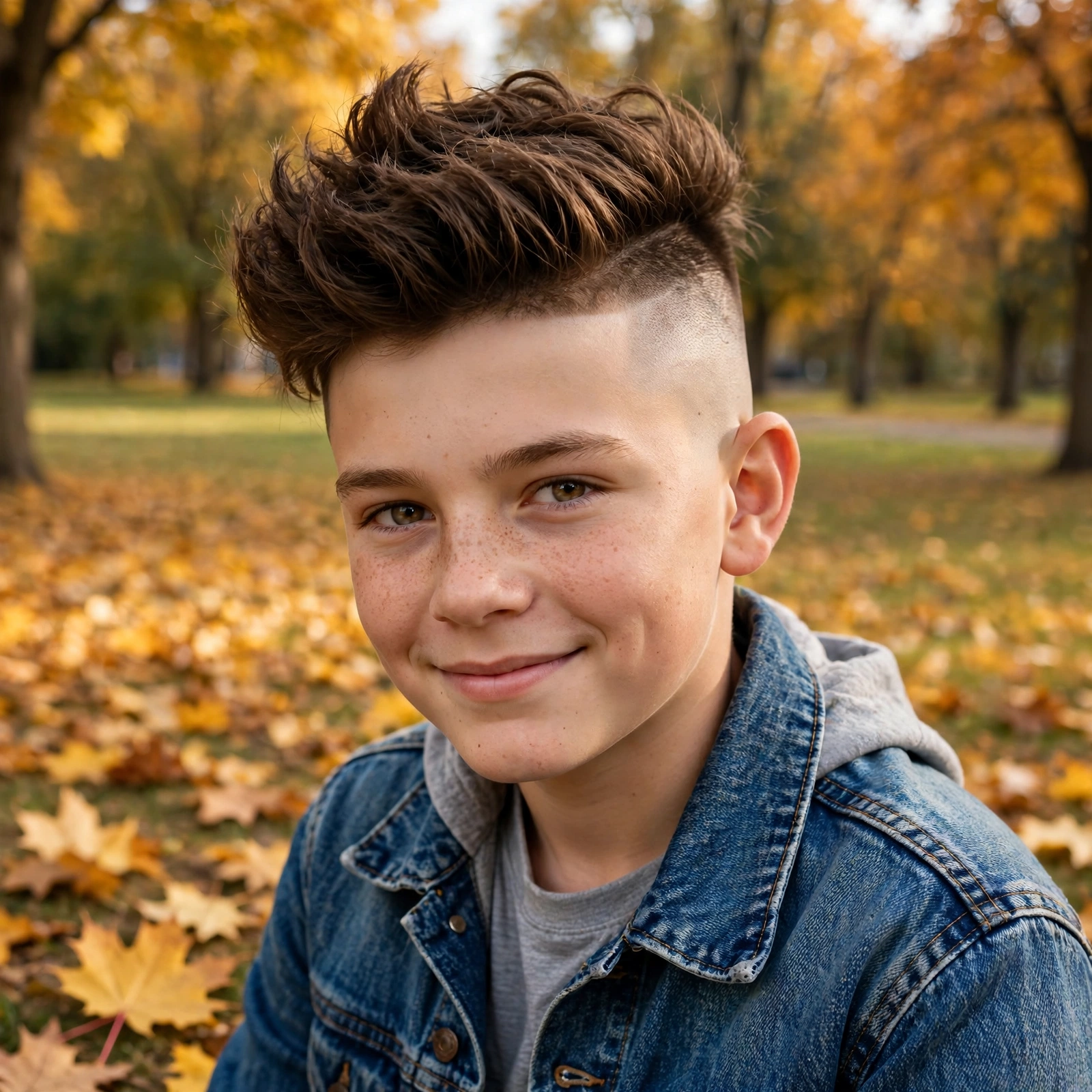Drop Fade with Curly Top