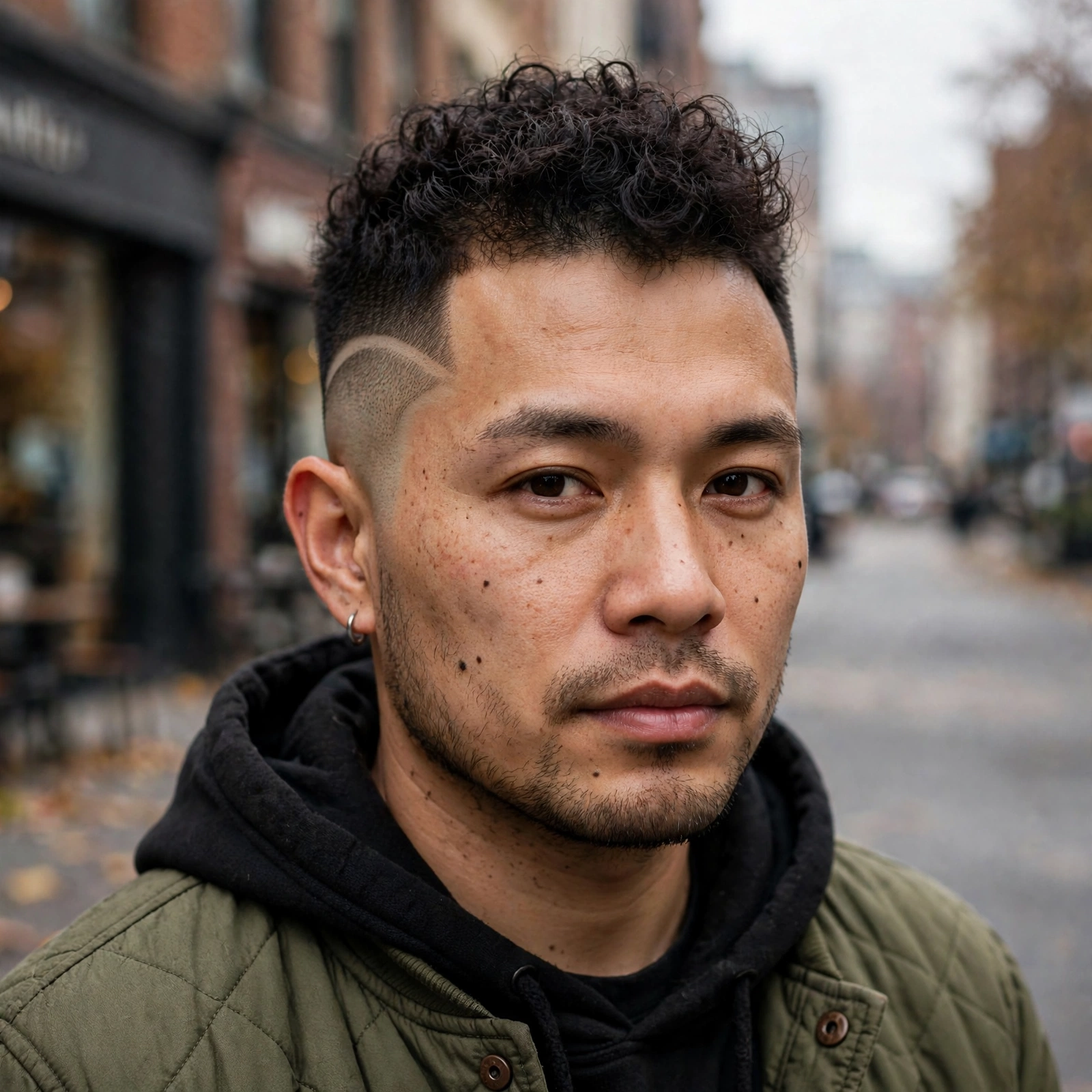 Burst Fade with Mohawk Shape