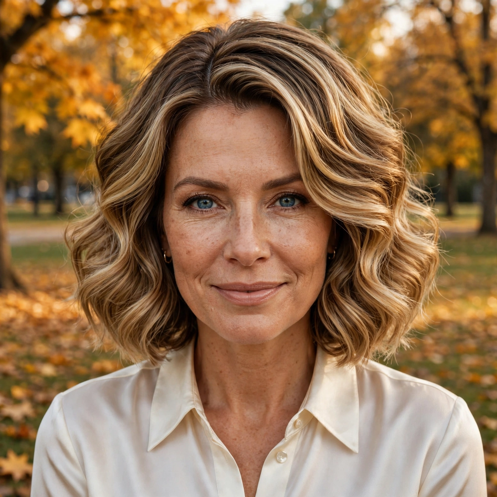 Wavy Bob with Deep Side Part