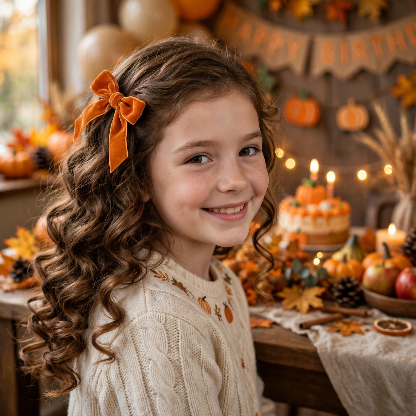 Fall Party Hairstyles for Girls: Golden Glitter Space Buns