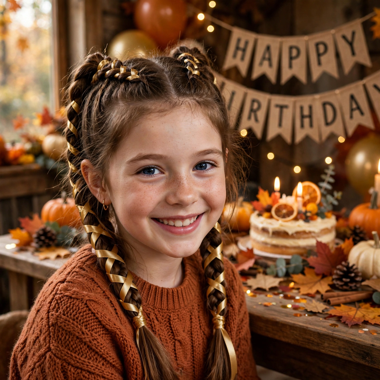 Harvest High Ponytail with Ribbon