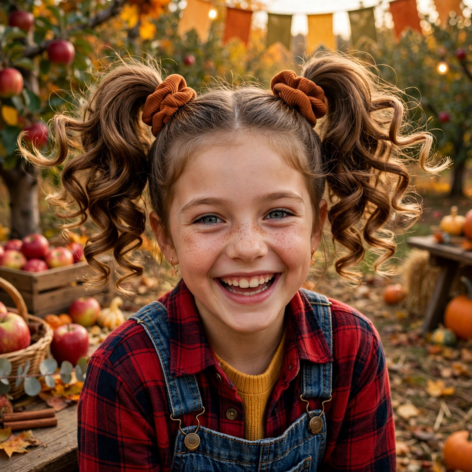 Autumn Waterfall Half-Up Braid