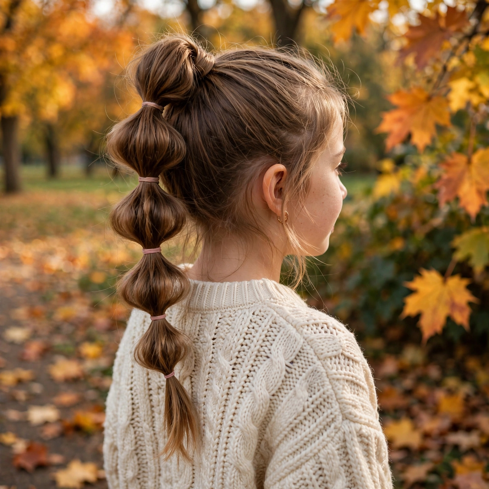 Bubble Braid Ponytail