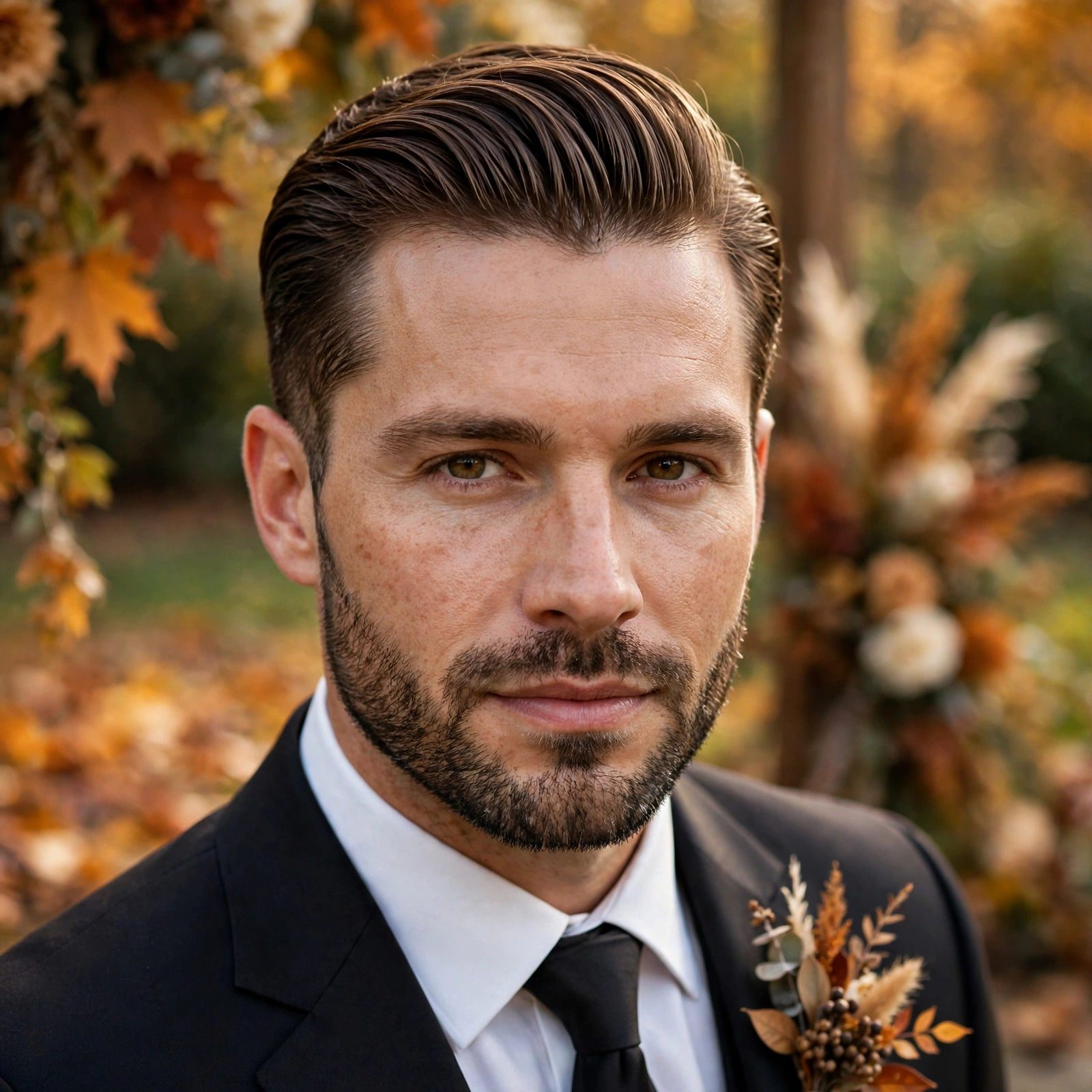 Brushed-Back with Beard Blend