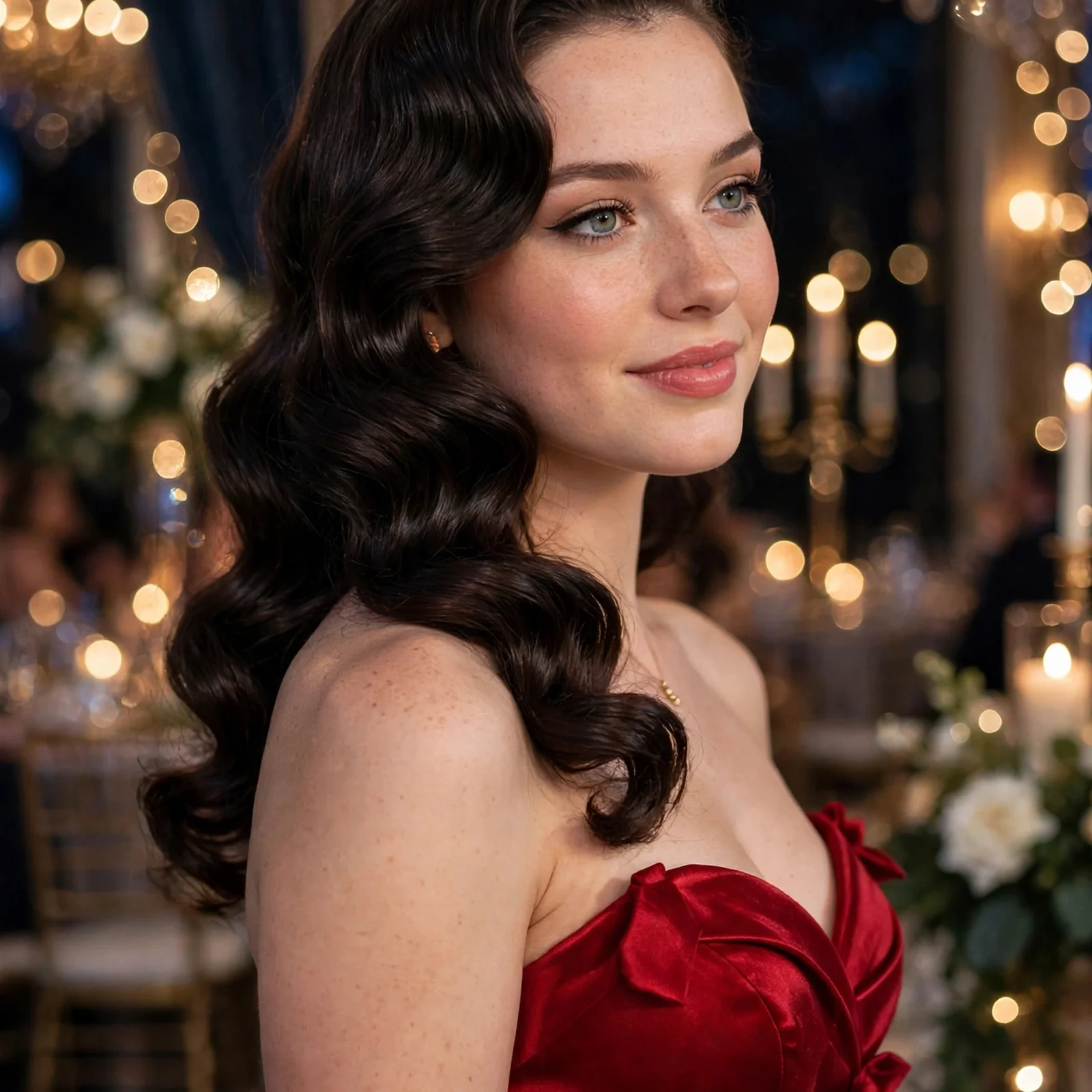 20 Glamorous Prom Hairstyles for Girls to Shine on Their Big Night in 2026: Hollywood Glam Waves