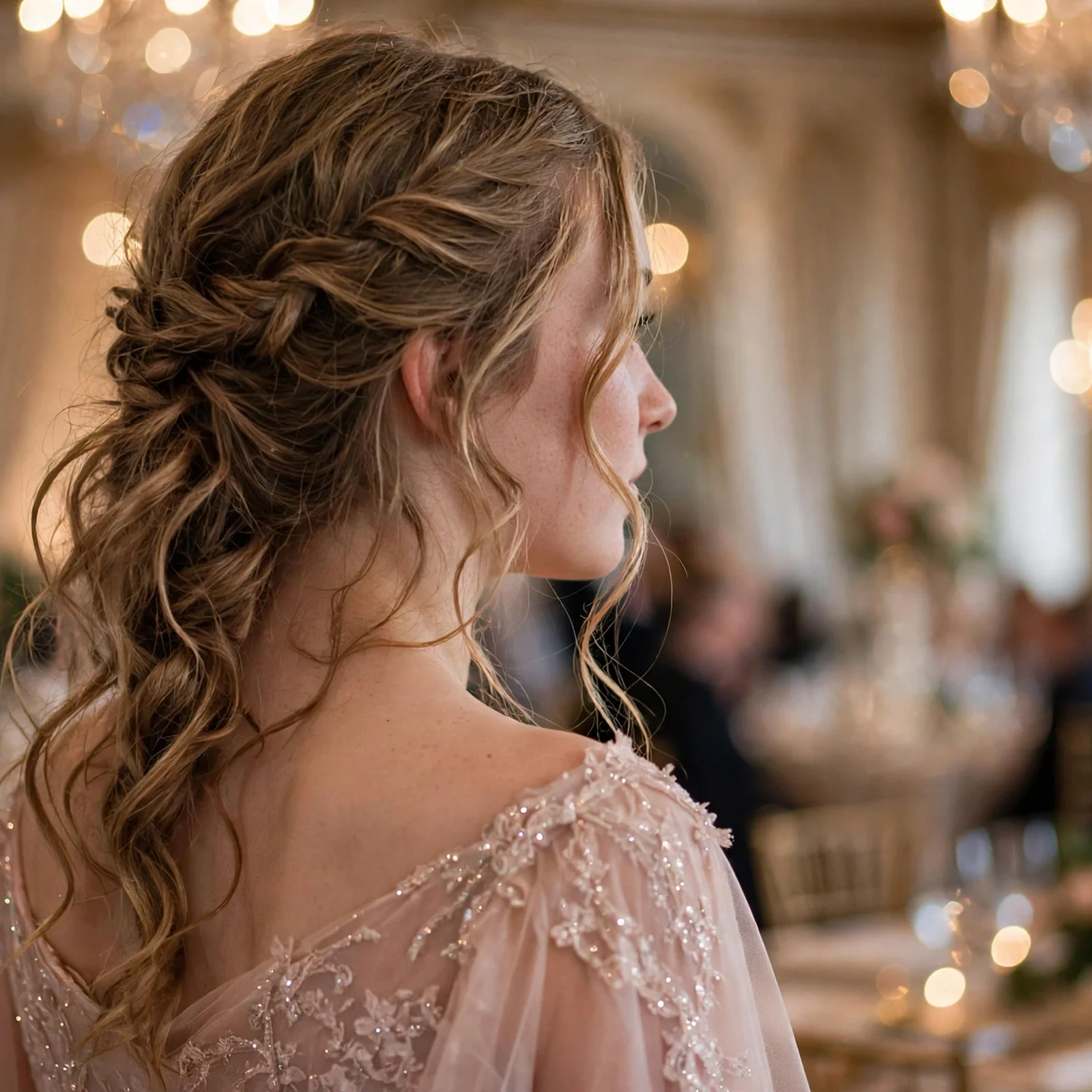 20 Glamorous Prom Hairstyles for Girls to Shine on Their Big Night in 2026: Side Braid with Waves