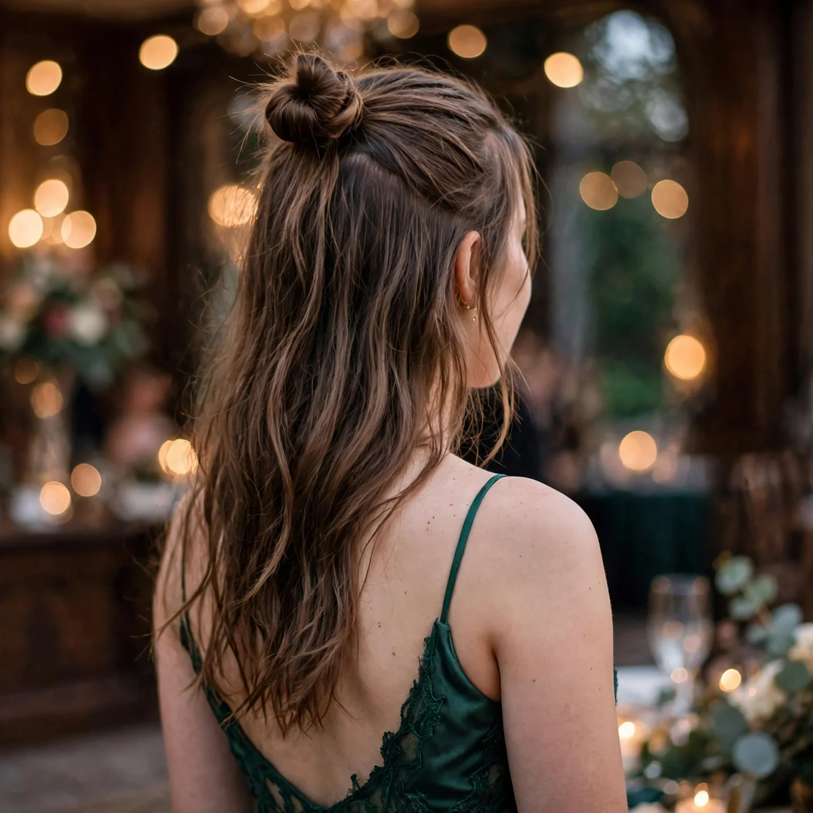 20 Glamorous Prom Hairstyles for Girls to Shine on Their Big Night in 2026: Half-Up Top Knot