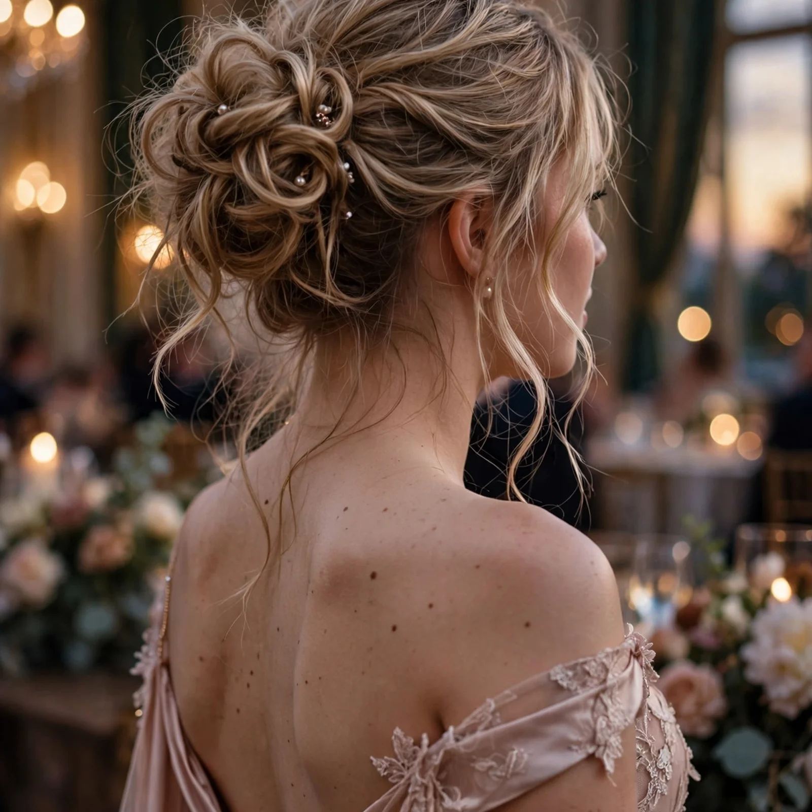 20 Glamorous Prom Hairstyles for Girls to Shine on Their Big Night in 2026: Messy Glam Updo