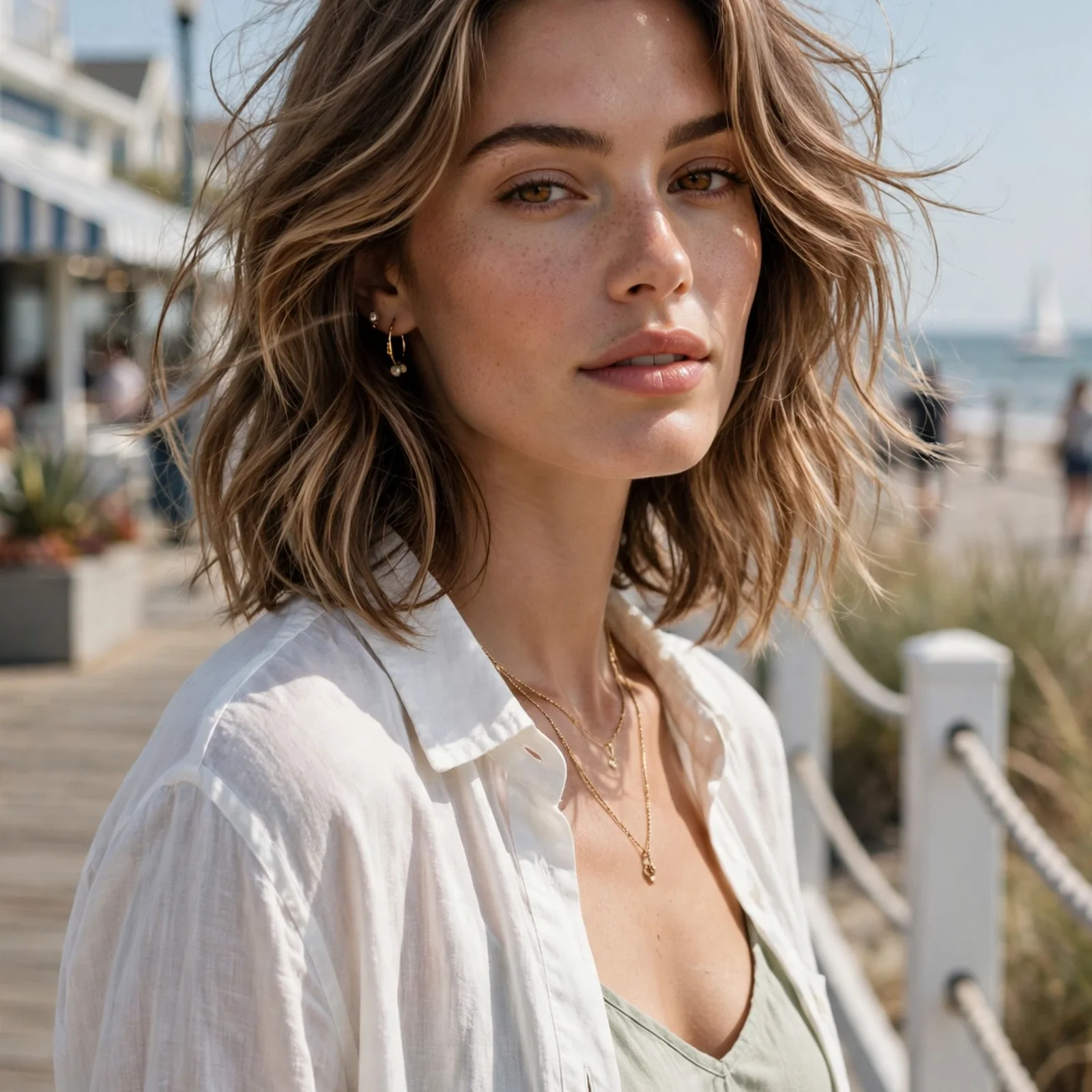 25 Glow-Up Haircuts for Women That Transform Your Look This Summer: Soft Wave Layered Cut