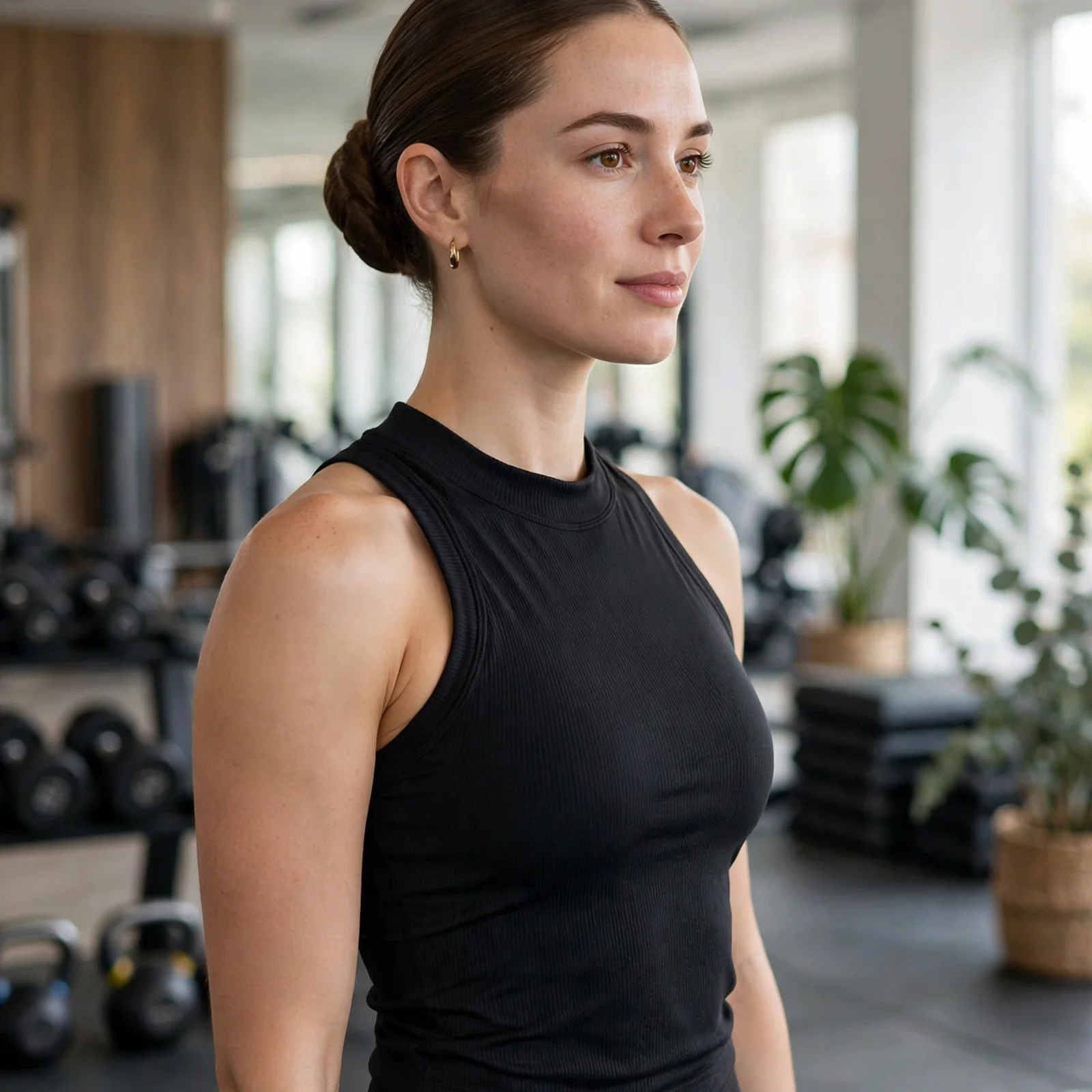 20 Gym-Friendly Hairstyles for Women That Handle Sweat (Stay Secure All Day): Sleek Low Bun