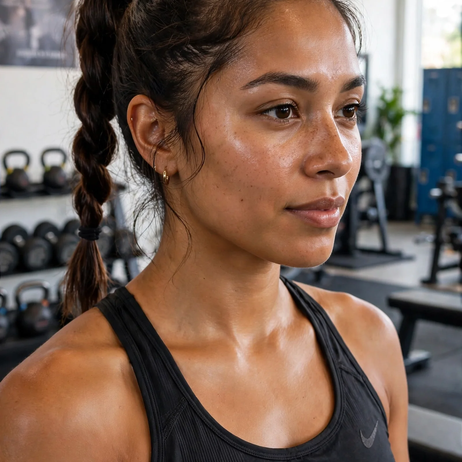 20 Gym-Friendly Hairstyles for Women That Handle Sweat (Stay Secure All Day): Twisted Rope Ponytail