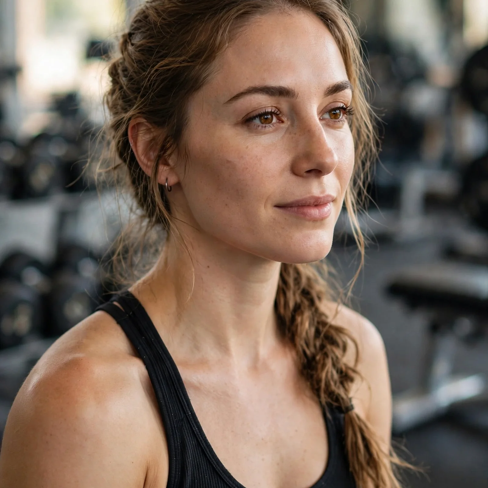 20 Gym-Friendly Hairstyles for Women That Handle Sweat (Stay Secure All Day): Soft Braided Ponytail