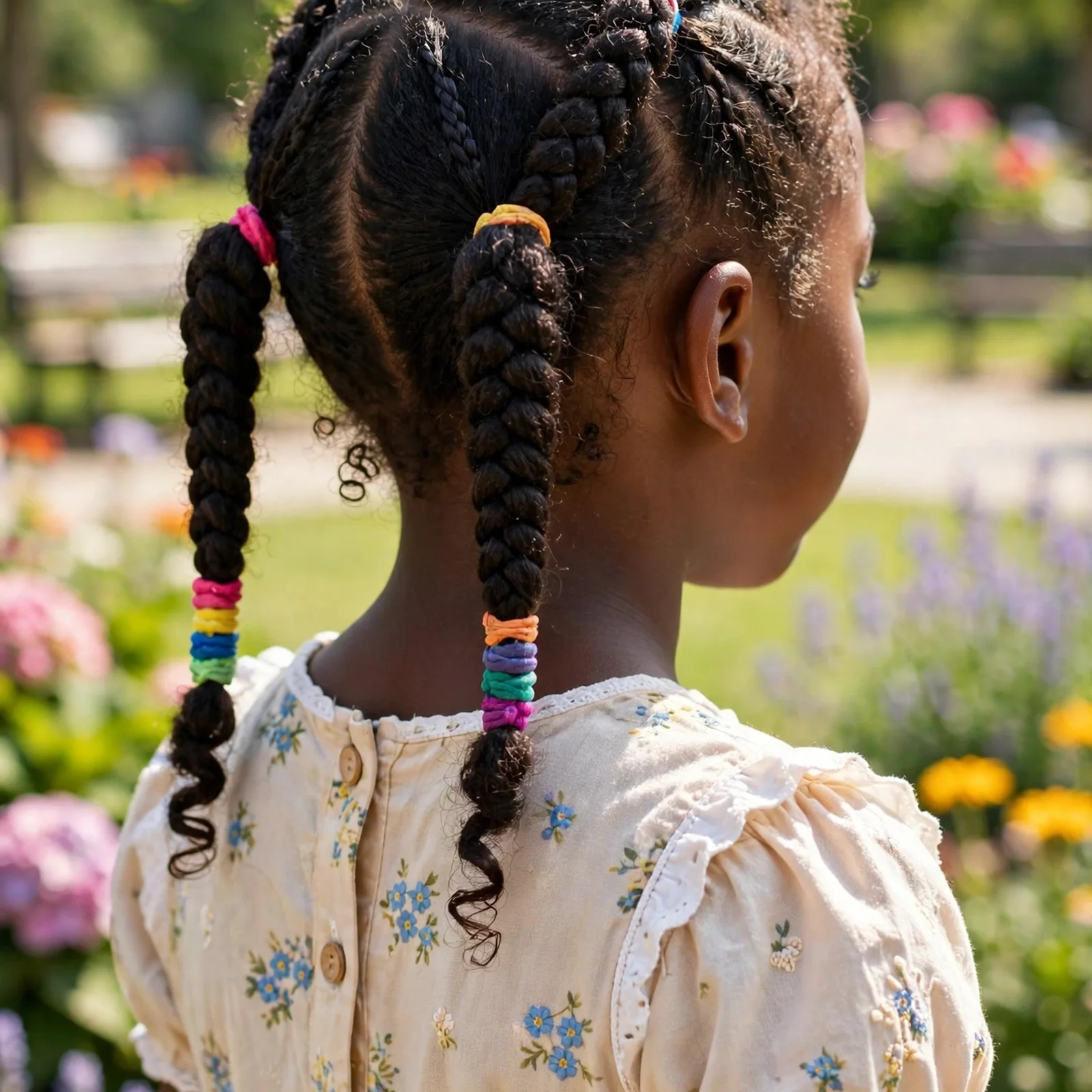 25 Cute & Easy Hairstyles For Black Girls For School, Parties & Beyond: Braided Pigtails